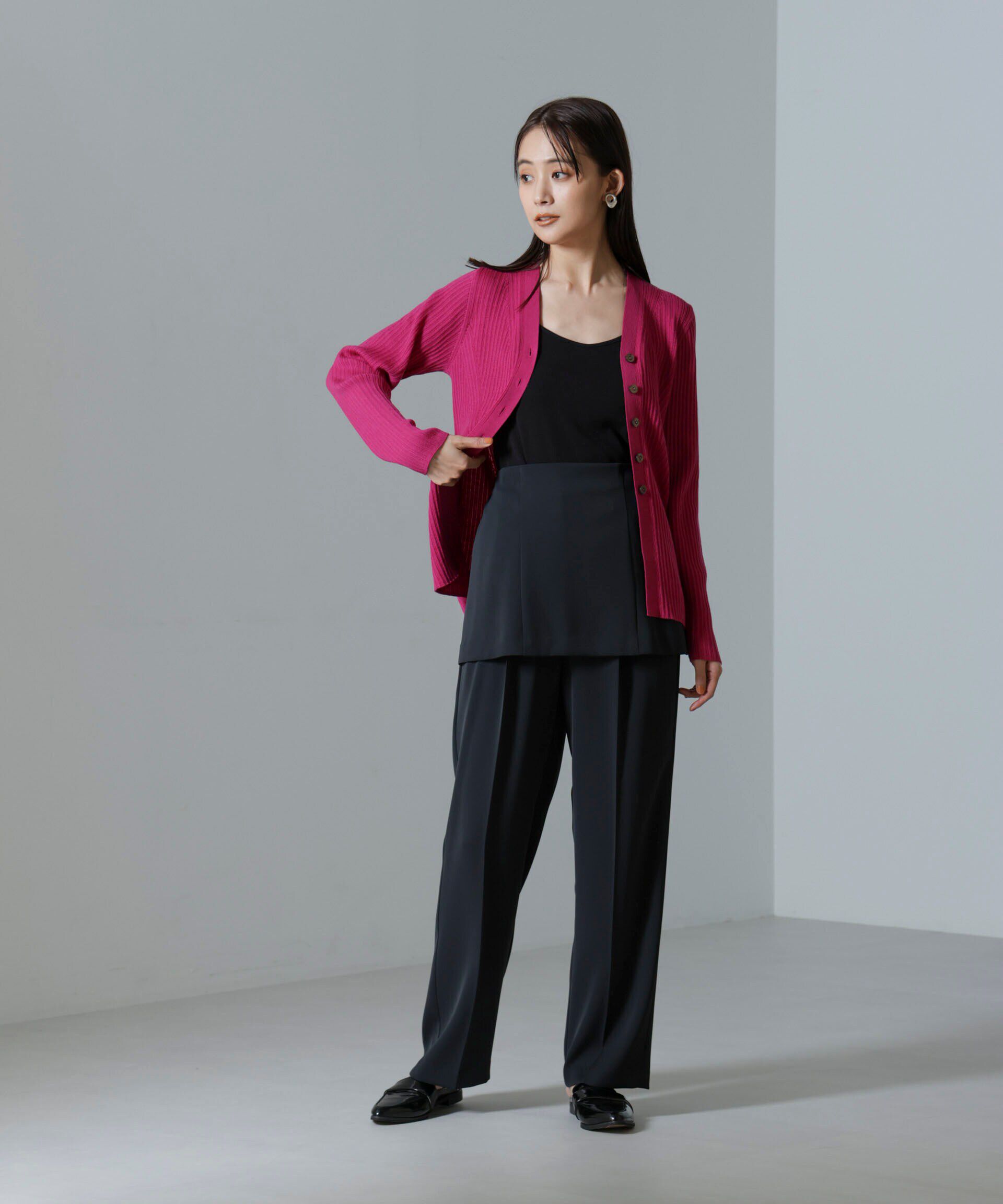 nano･universe「毛玉レスニットVネックリブカーディガン」|ニット・セーター|