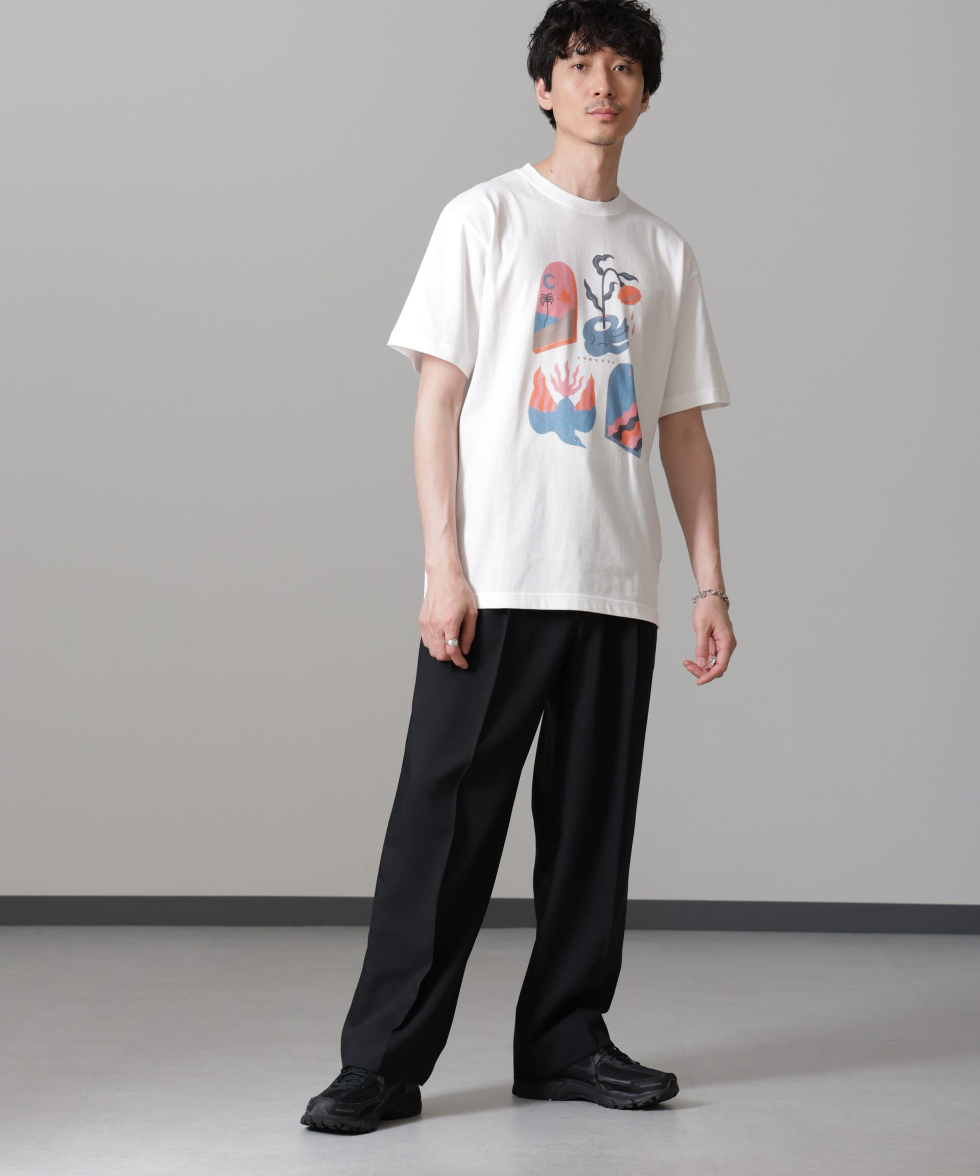 nano･universe「「Toyameg」modern academic FLOWER Tシャツ」|Tシャツ・カットソー|