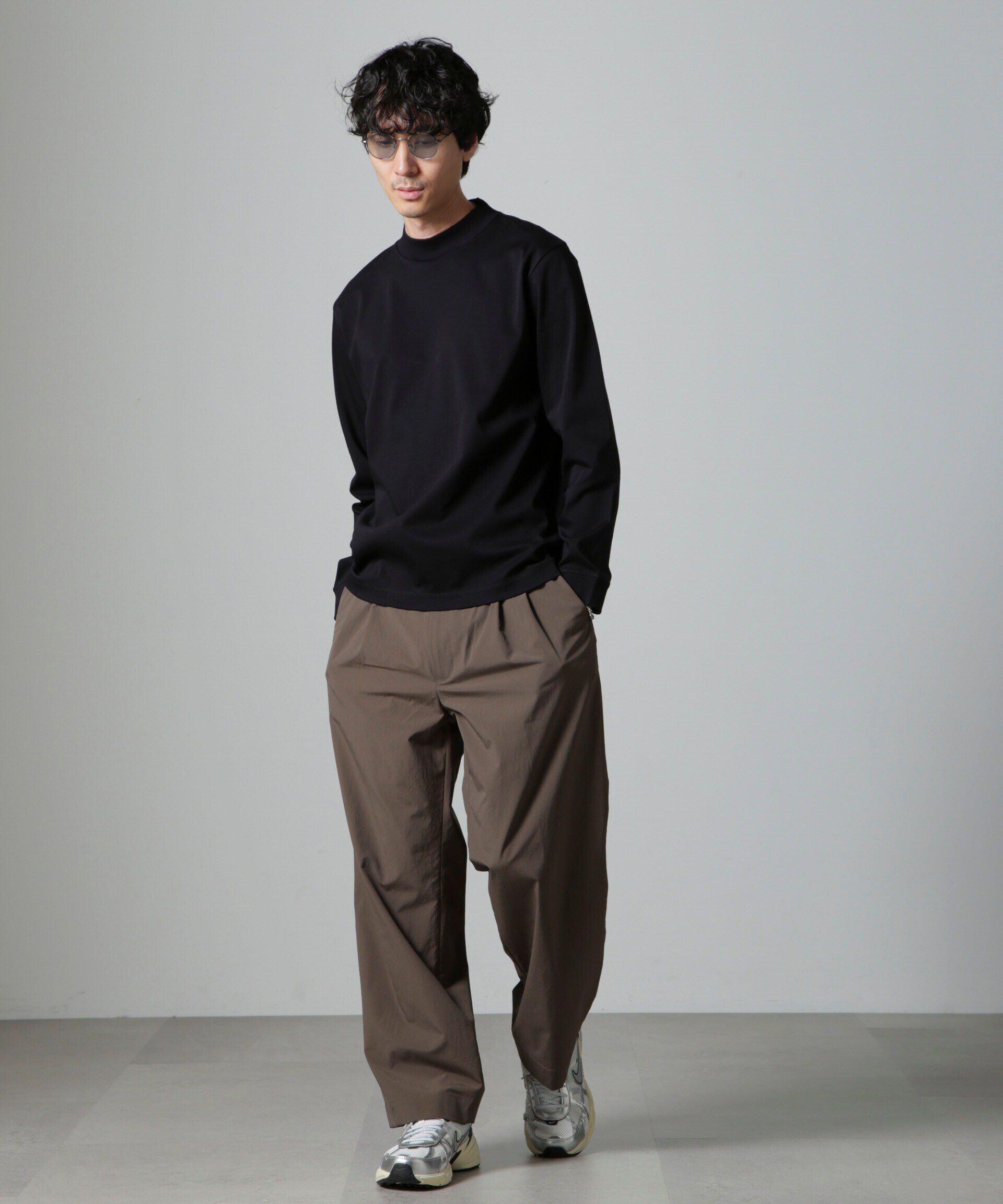 nano･universe「アンチスメルモックネックTシャツ 長袖」|Tシャツ・カットソー|