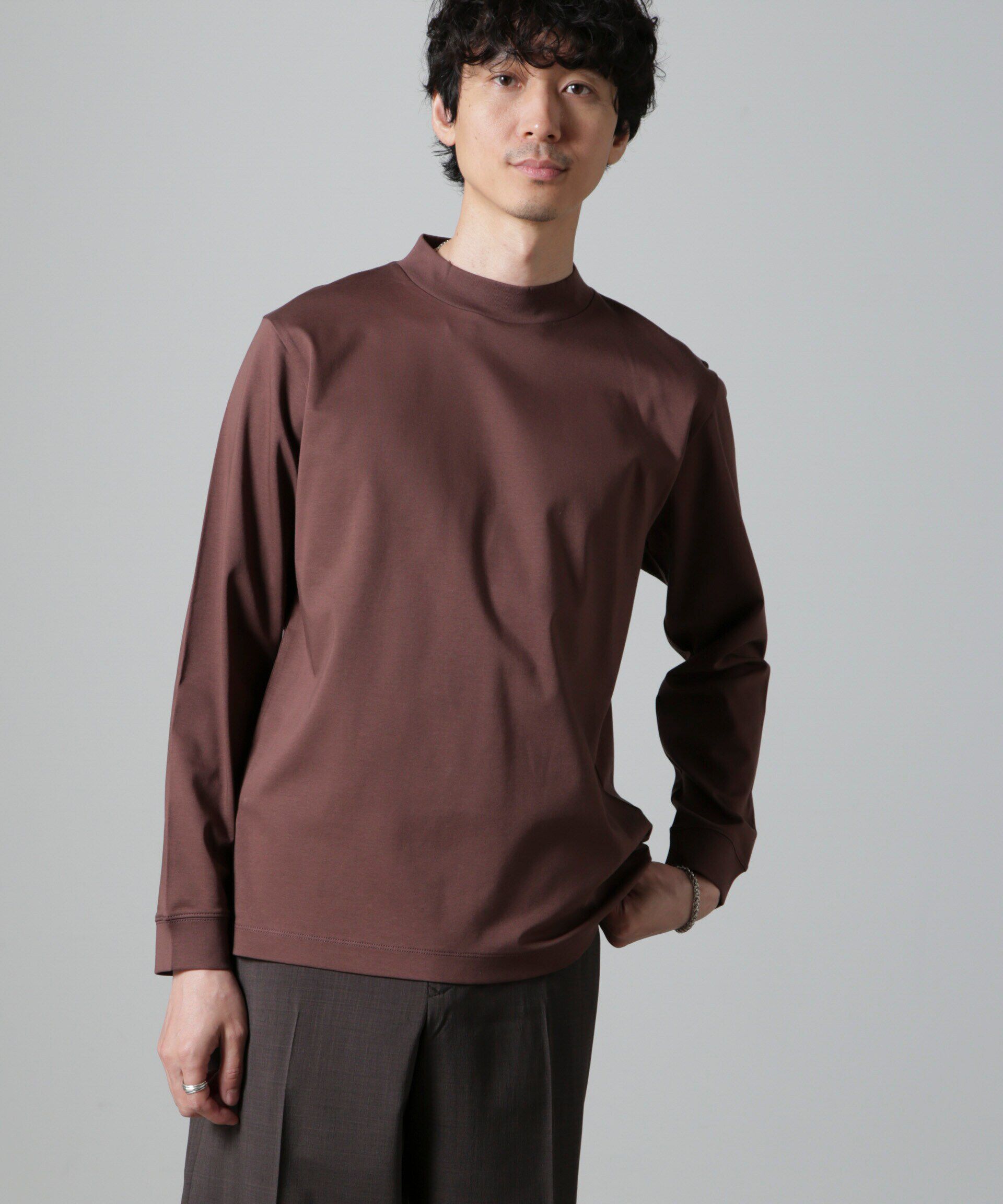 nano･universe「アンチスメルモックネックTシャツ 長袖」|Tシャツ・カットソー|