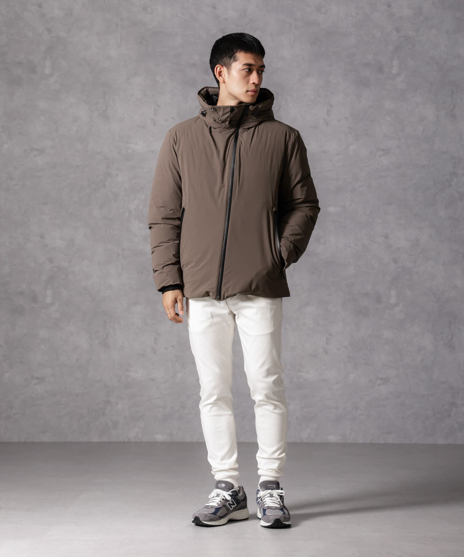 nano･universe「「西川ダウン(R)」スポーティーフードダウン」|ダウン|