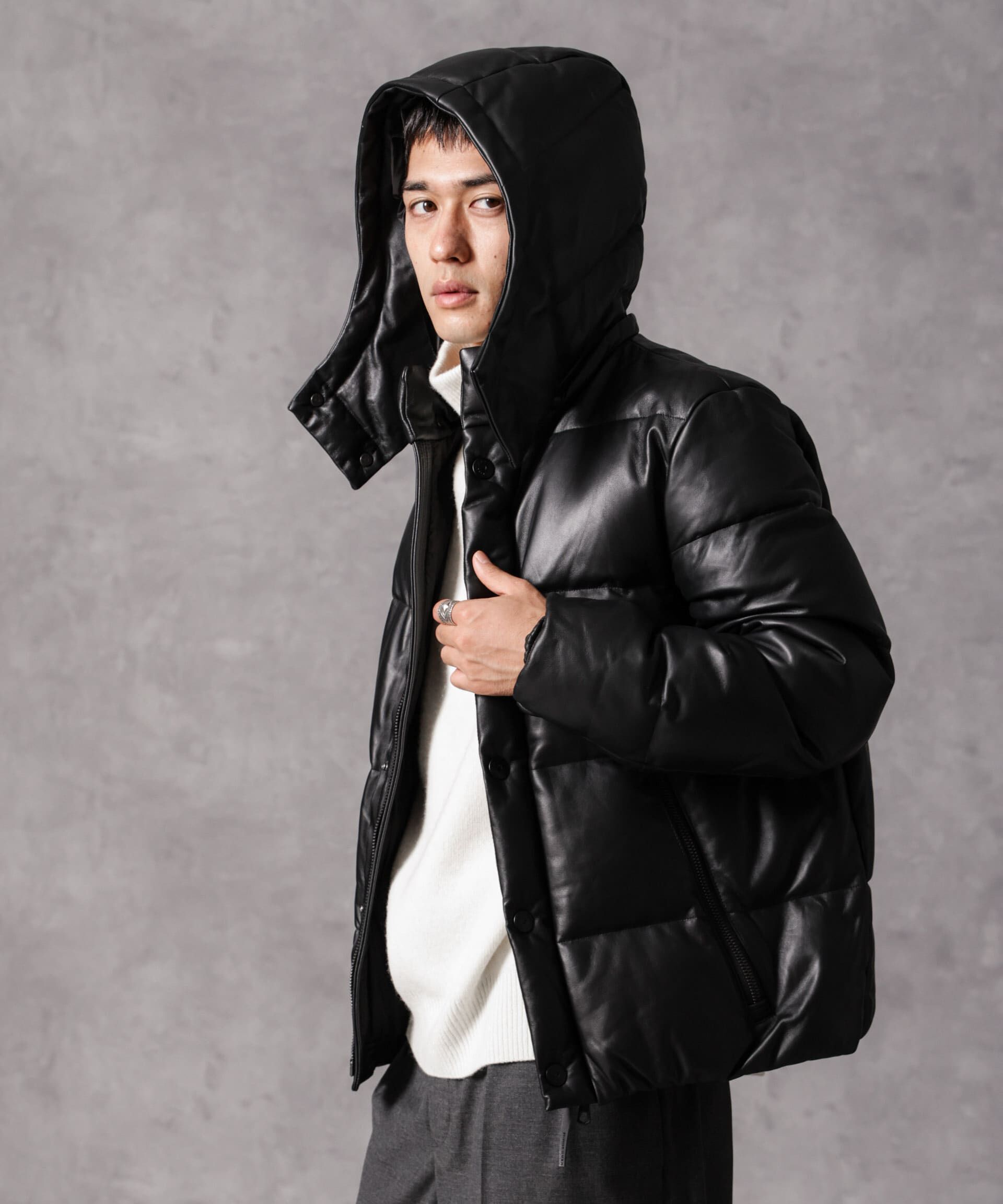 nano･universe「「西川ダウン(R)」ラムレザーG2ダウン」|ダウン|