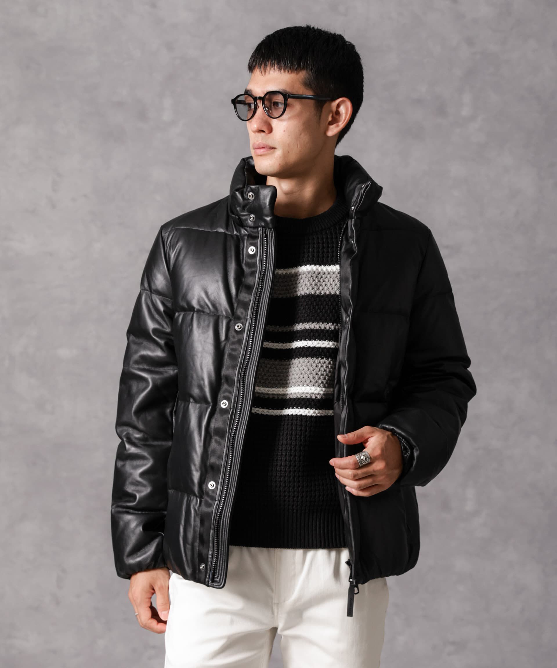 nano･universe「「西川ダウン(R)」ラムレザーG2ダウン」|ダウン|