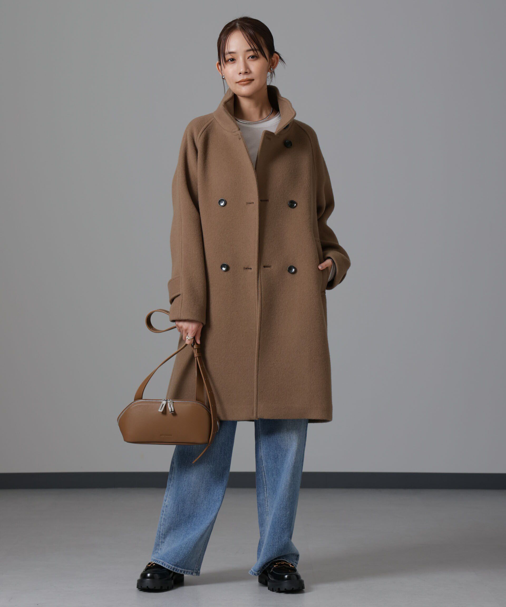 nano･universe「PECOLAMBウールカシミヤスタンドカラーコート」|その他|