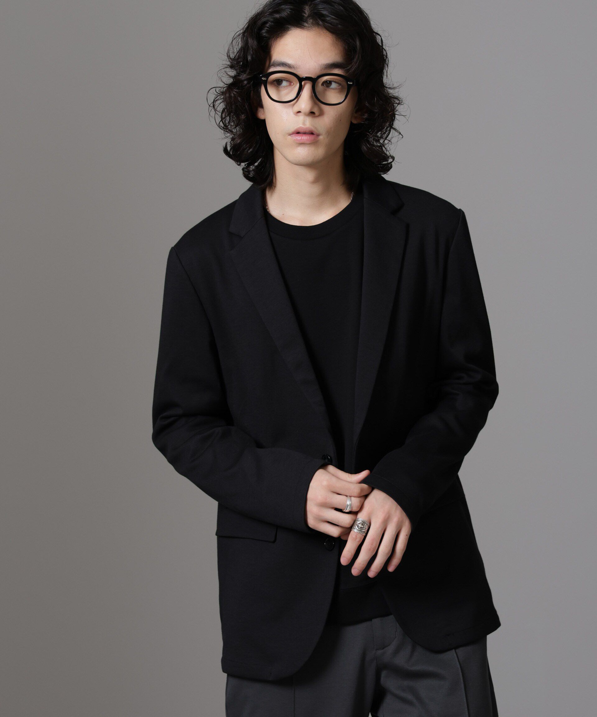 nano･universe「ストレッチカノコジャケット」|テーラードジャケット|