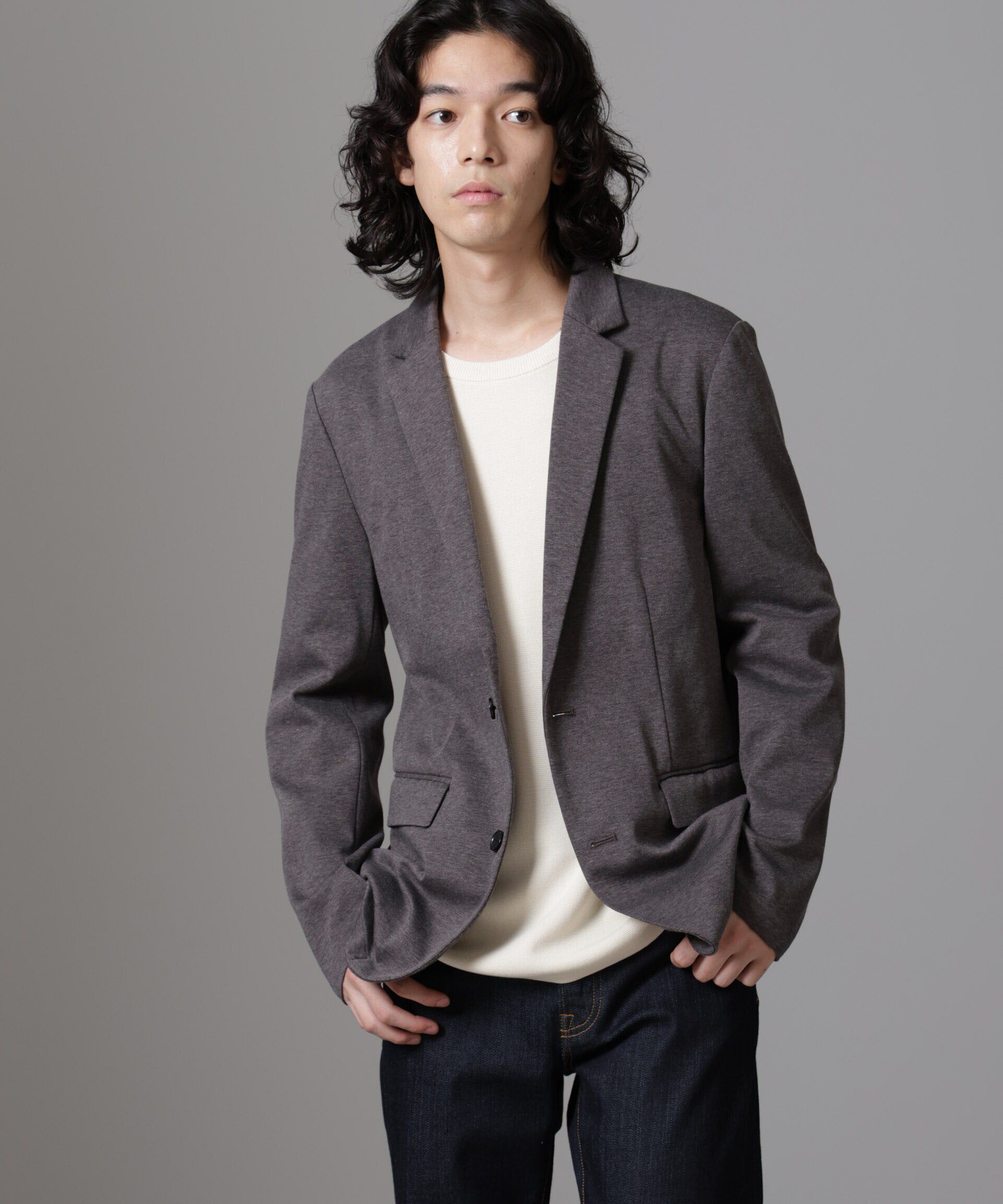 nano･universe「ストレッチカノコジャケット」|テーラードジャケット|