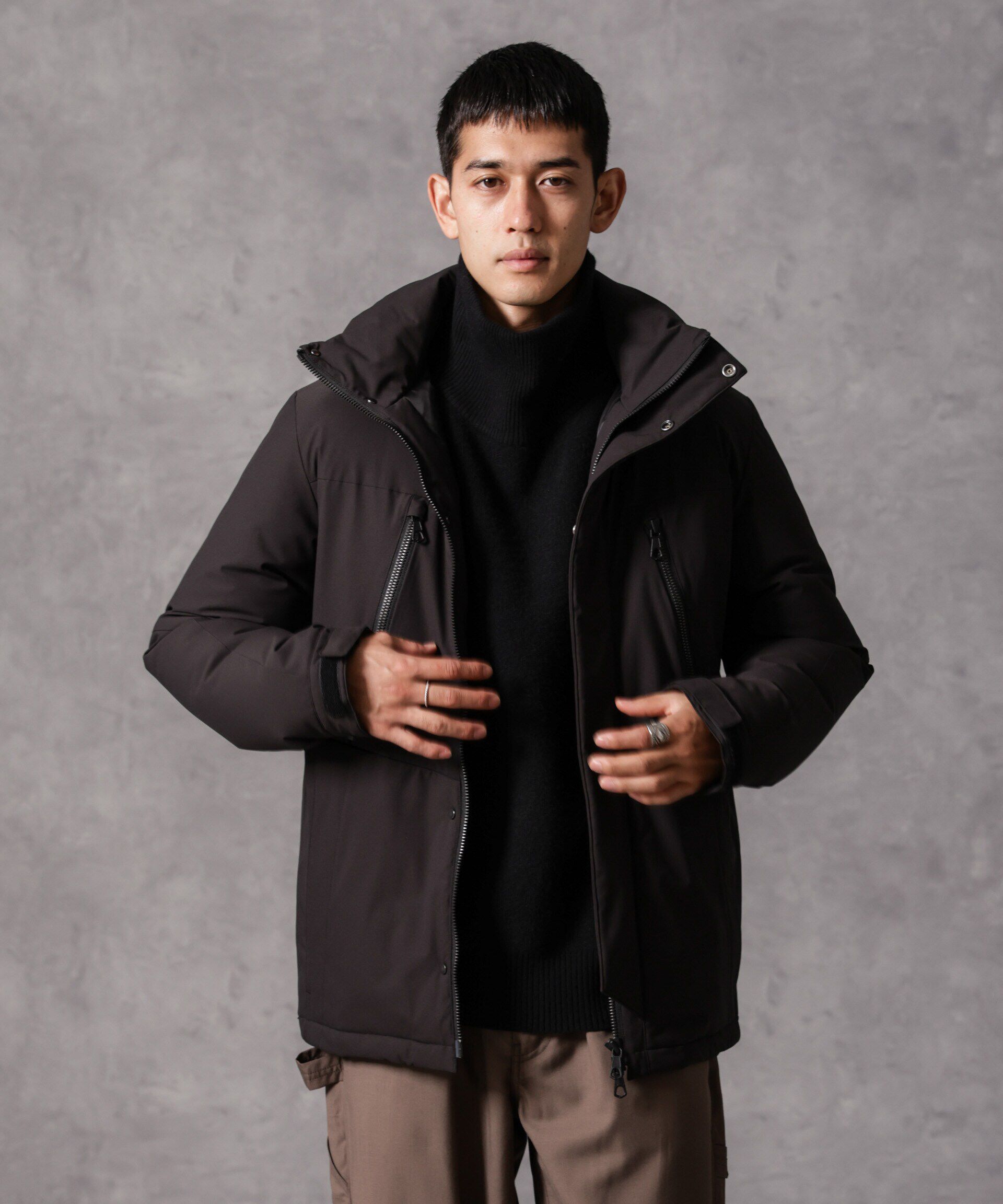 nano･universe「｢西川ダウン(R)｣フードデタッチャブルMATSUMIダウン」|ダウン|