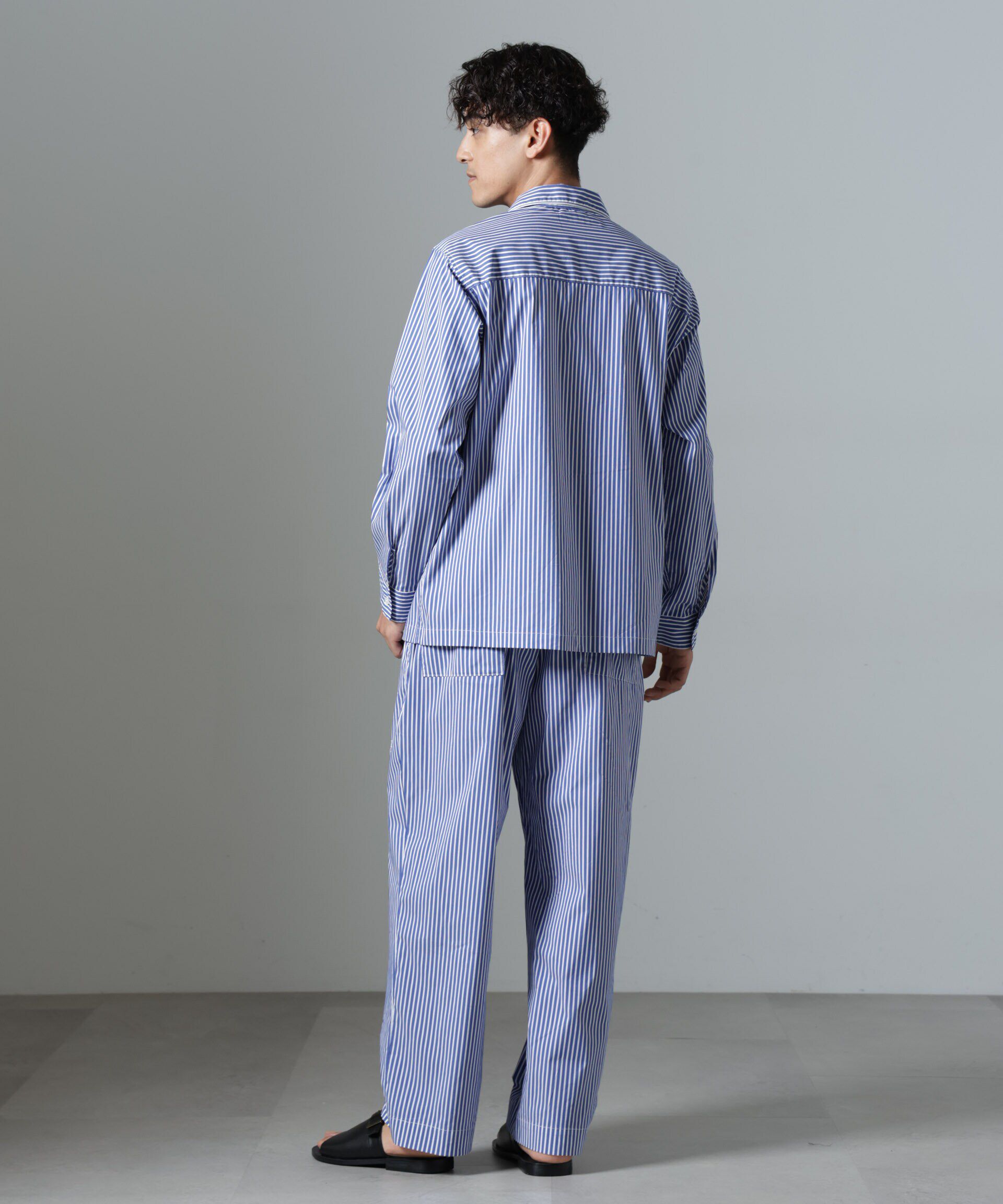 nano･universe「｢NJ/CLUB｣HOMESTOCK ストライプパンツ」|チノ|