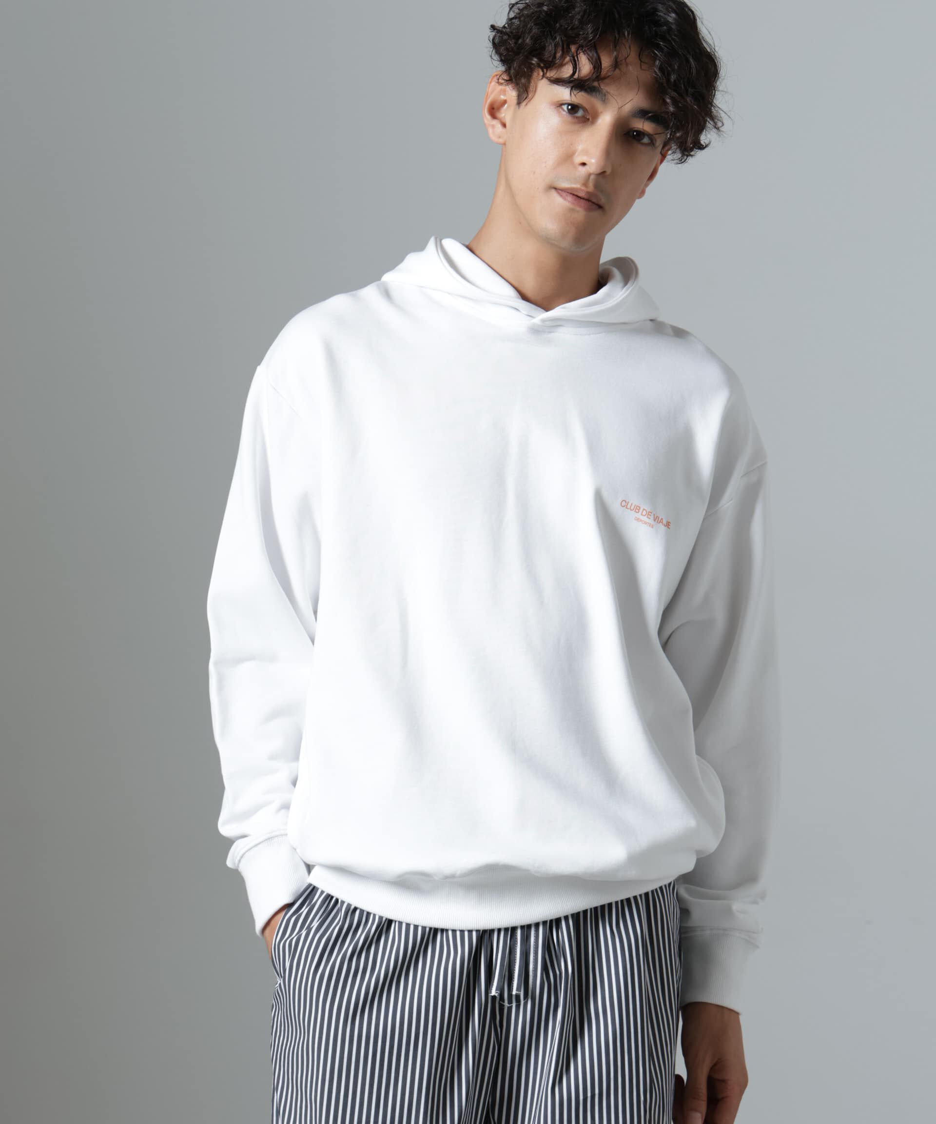 nano･universe「｢NJ/CLUB｣PARKSTOCK プリントスウェットパーカー」|Tシャツ・カットソー|