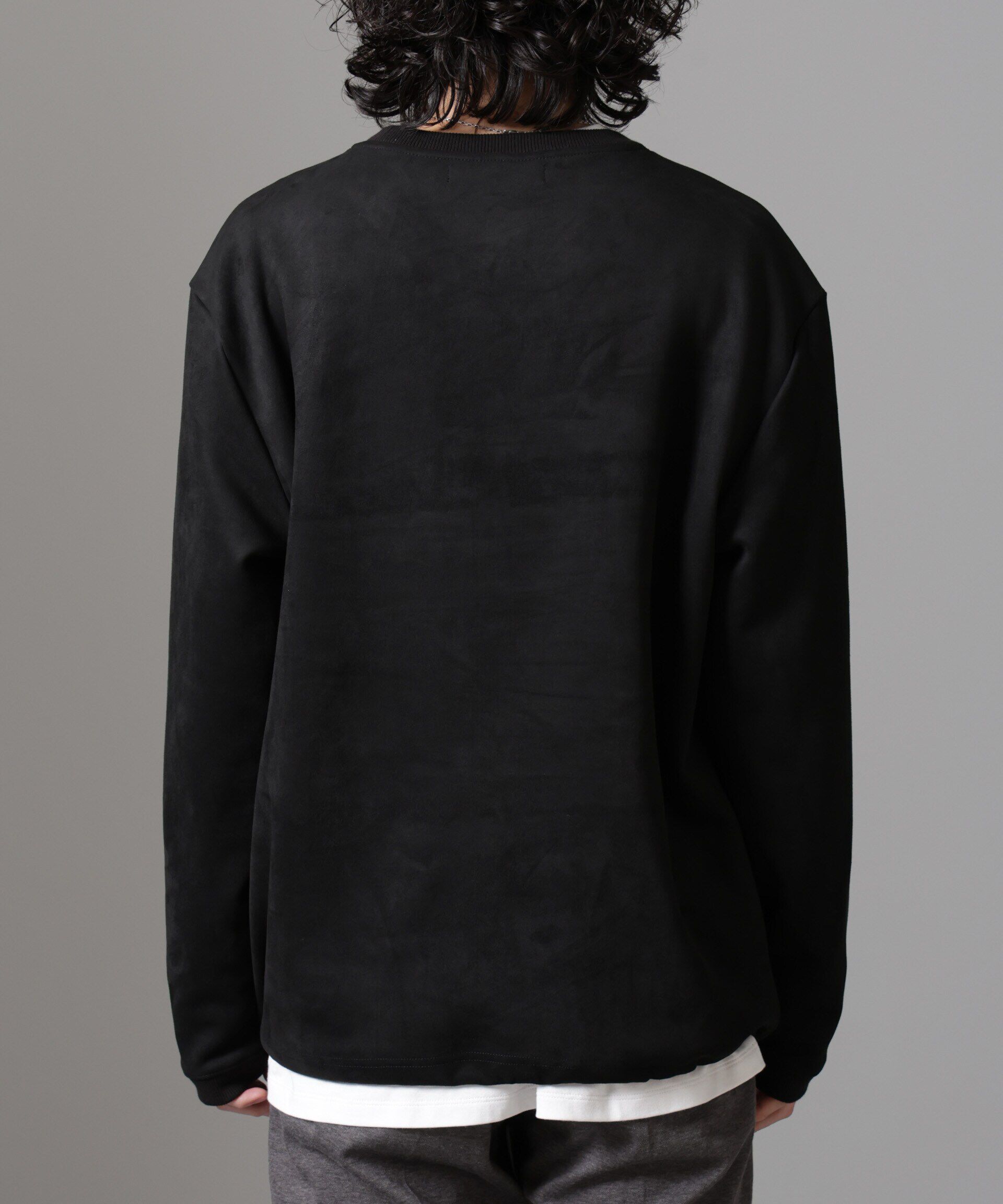 nano･universe「フェイクスエードプルオーバー 長袖」|Tシャツ・カットソー|