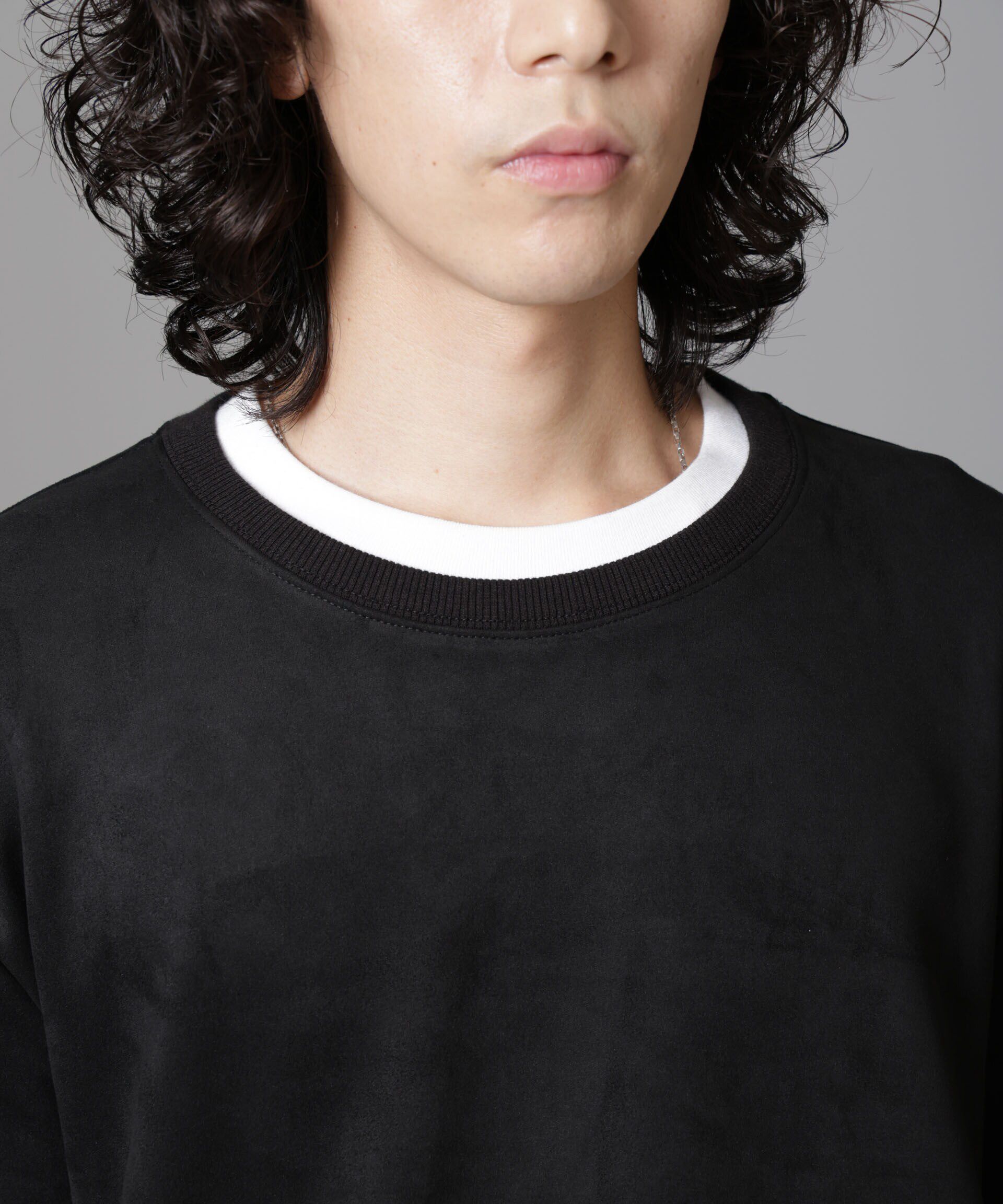 nano･universe「フェイクスエードプルオーバー 長袖」|Tシャツ・カットソー|