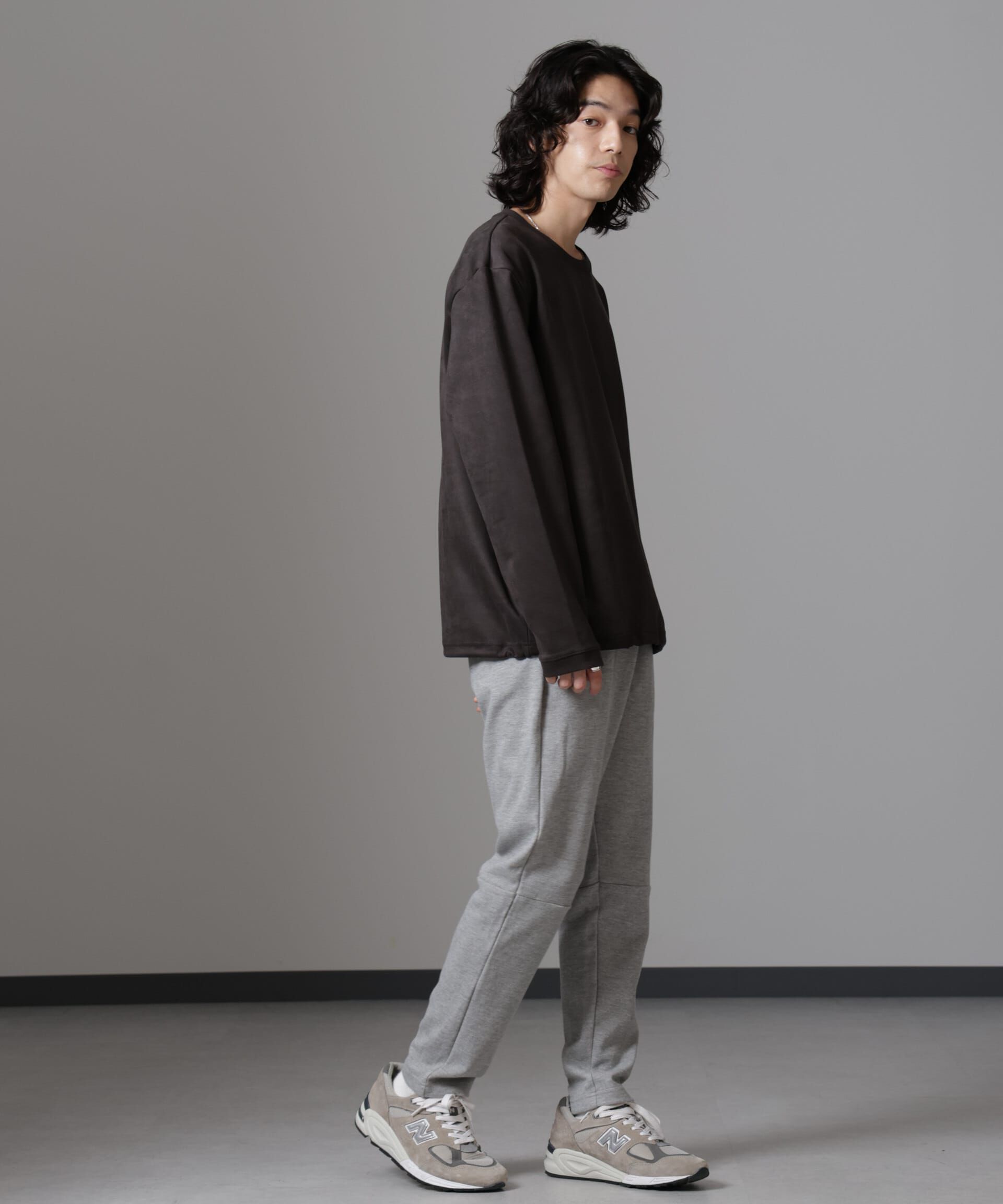 nano･universe「フェイクスエードプルオーバー 長袖」|Tシャツ・カットソー|