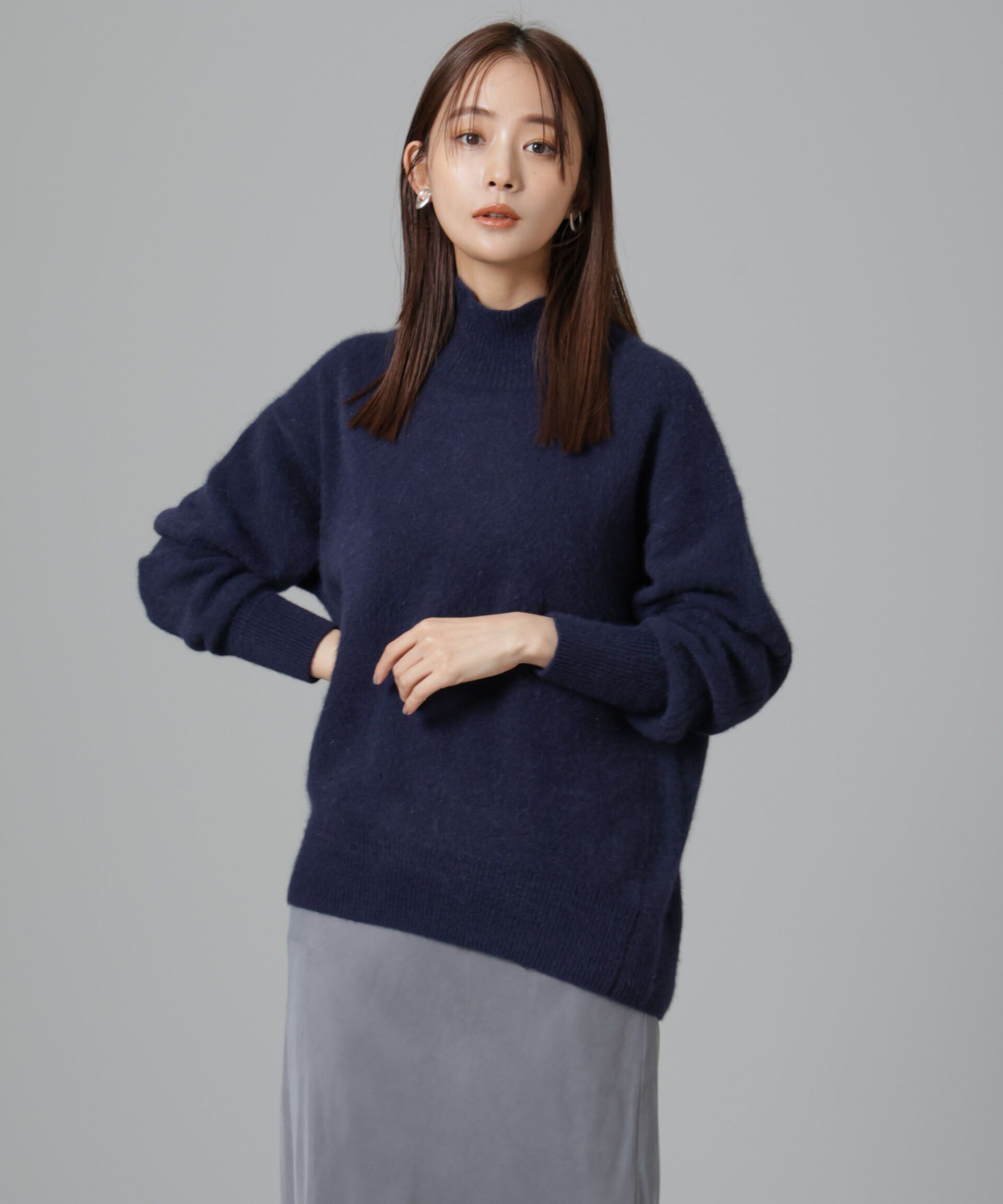 nano･universe「ウォッシャブルフォックスタートルネックプルオーバー」|ニット・セーター|