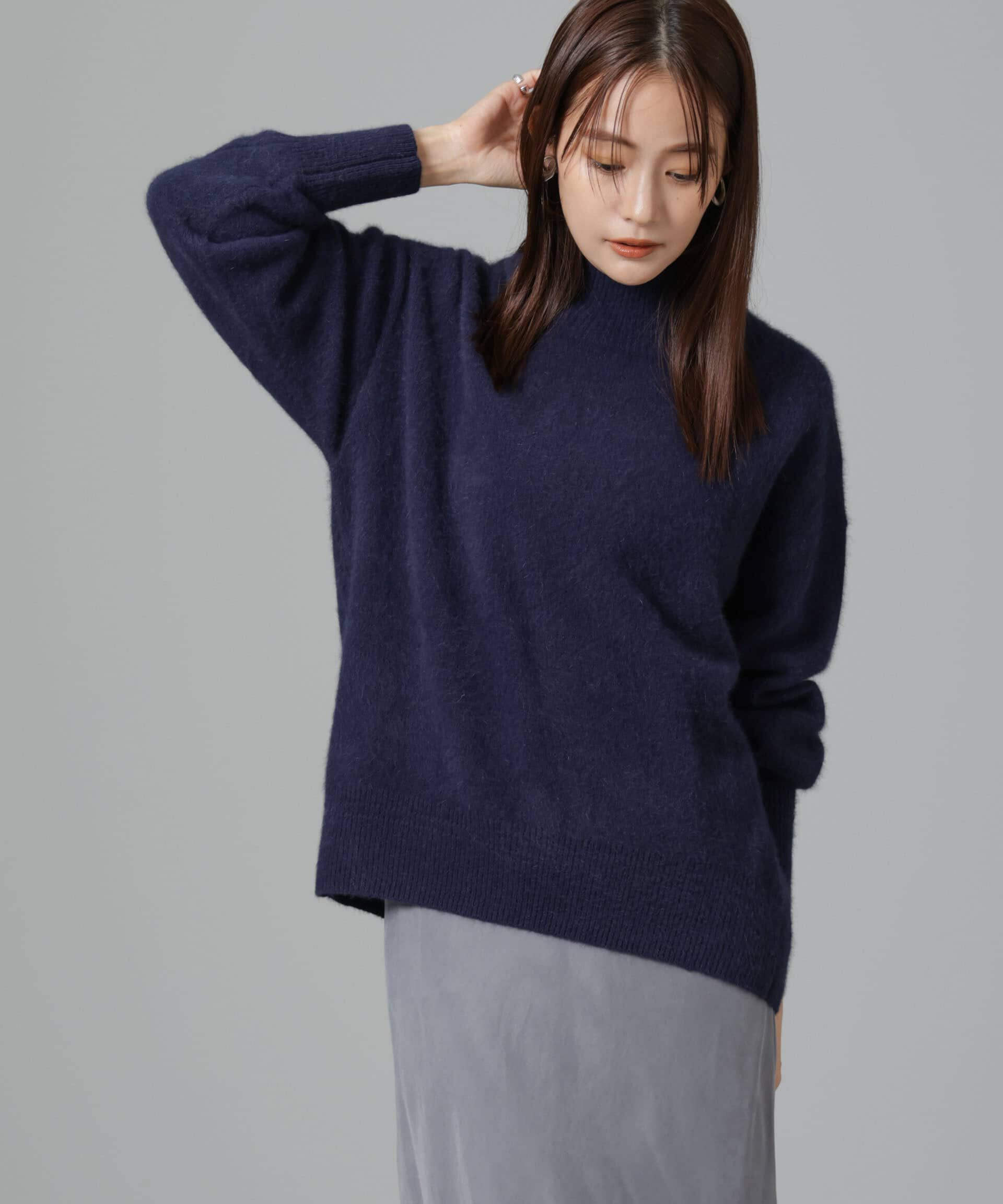 nano･universe「ウォッシャブルフォックスタートルネックプルオーバー」|ニット・セーター|