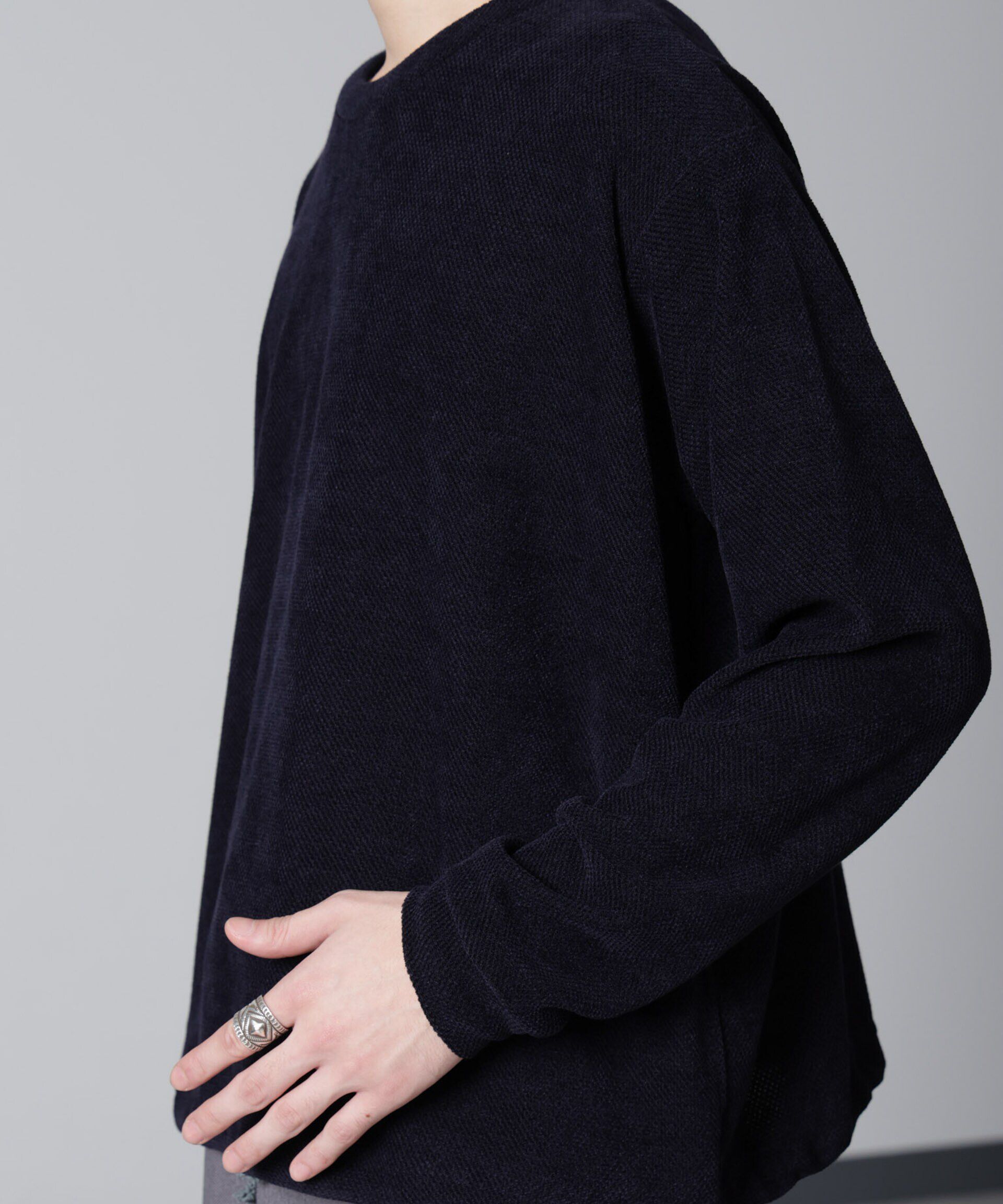 nano･universe「モールライクドローコードプルオーバー 長袖」|Tシャツ・カットソー|