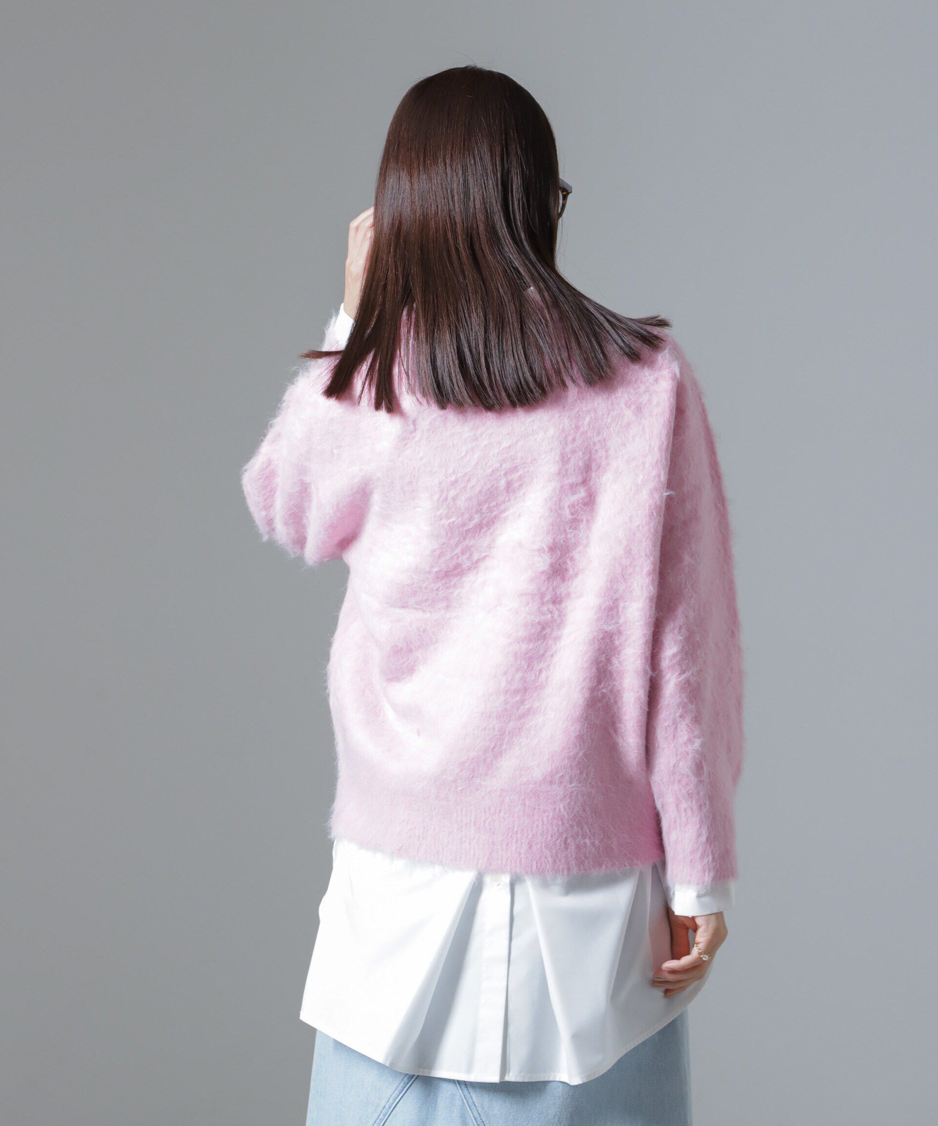 nano･universe「シャギークルーネックニットプルオーバー」|ニット・セーター|