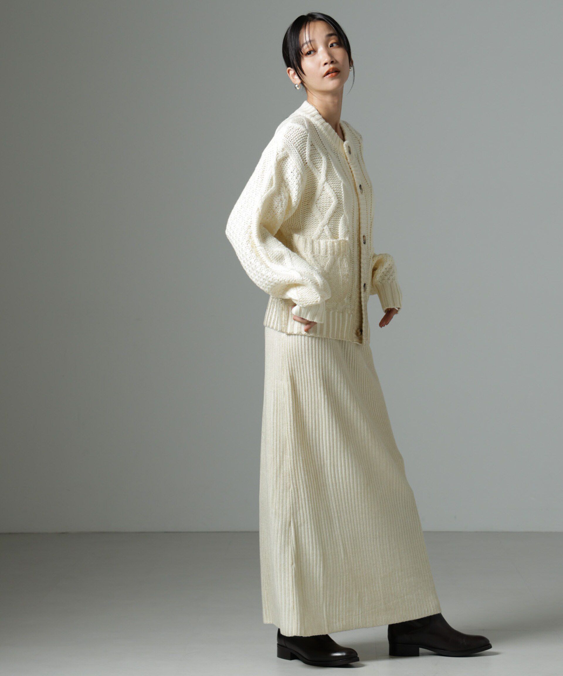 nano･universe「LOGAN/Foil スカート」|スカート|