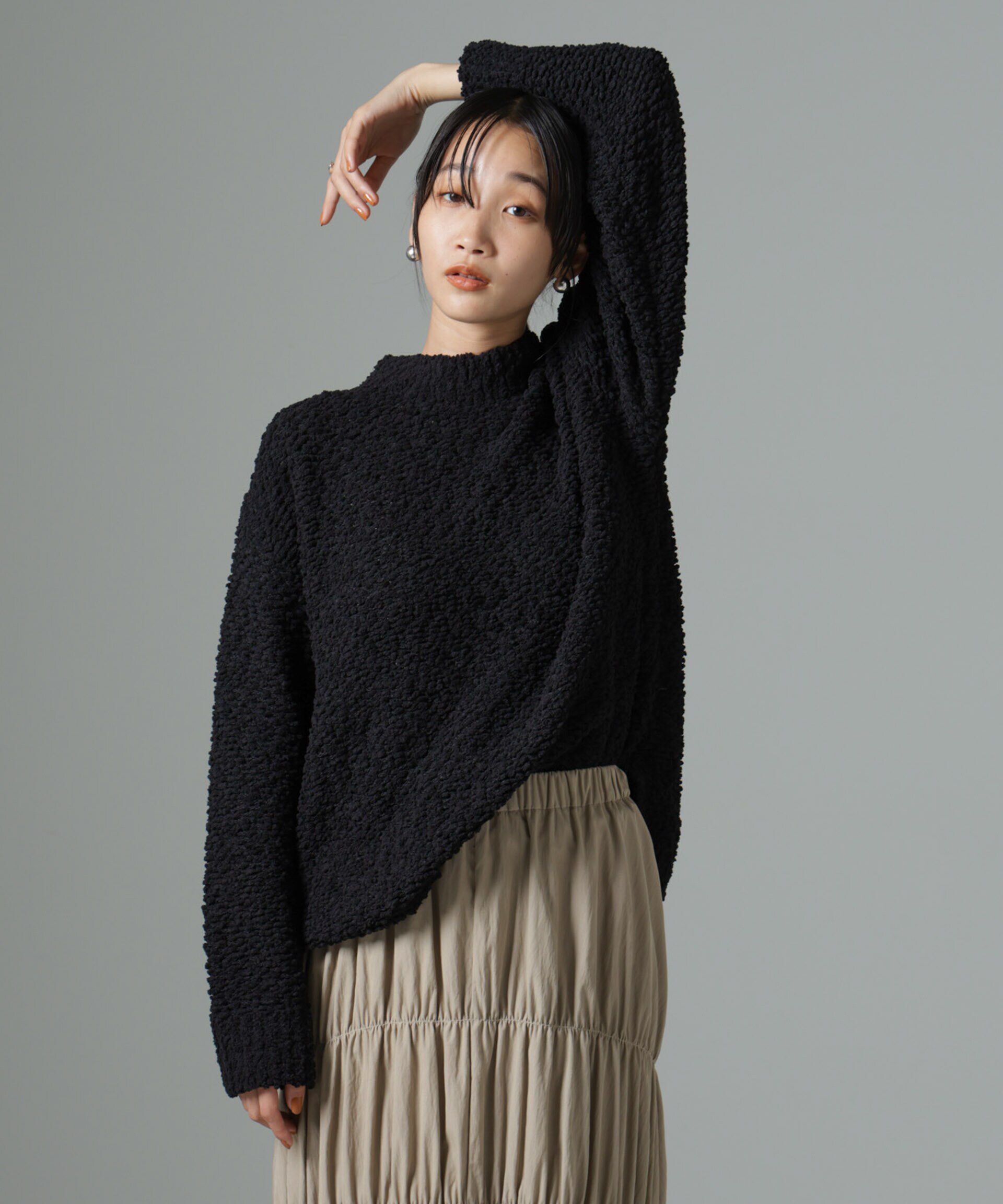 nano･universe「スラブテープボトルネックニット」|ニット・セーター|