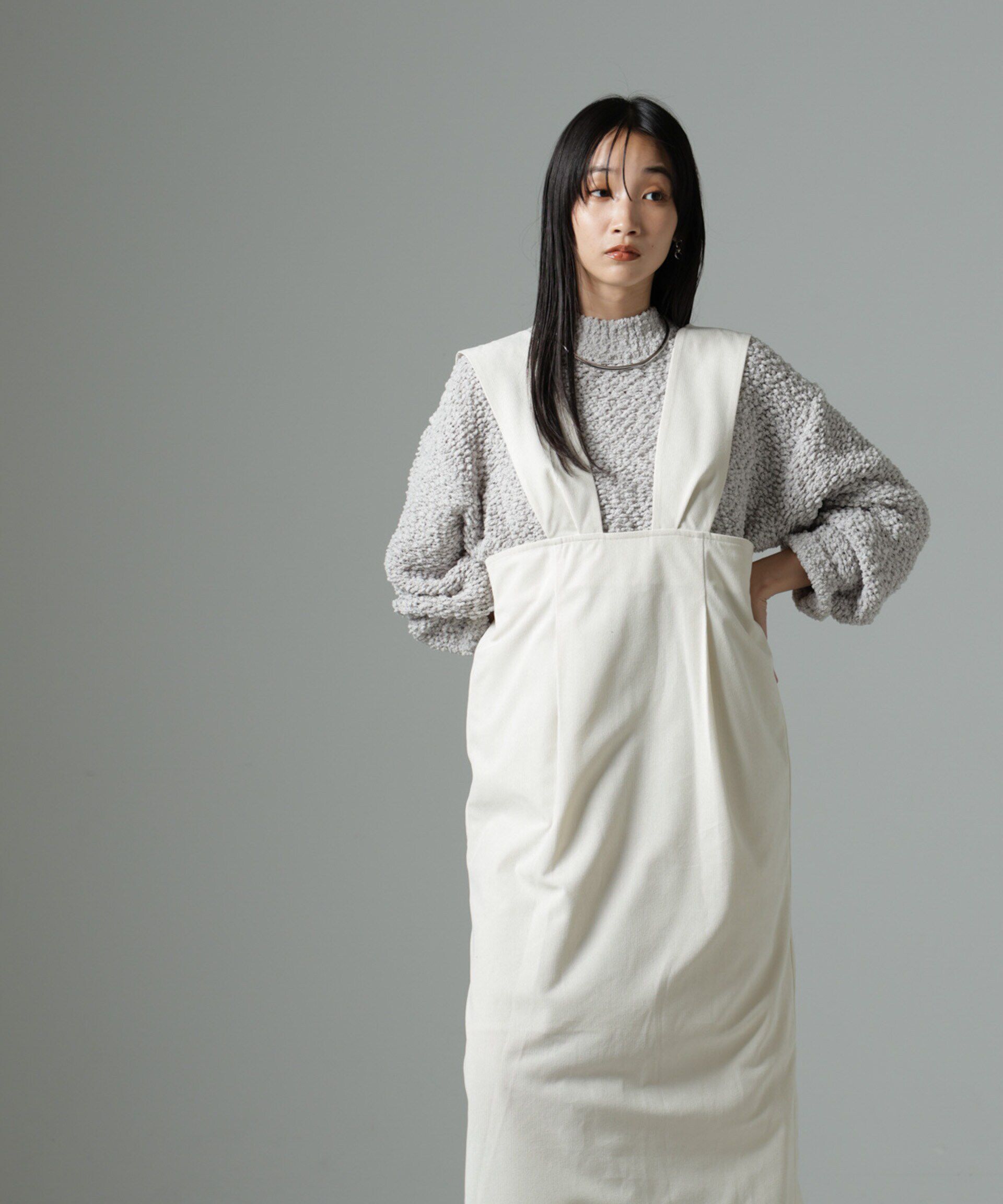 nano･universe「スラブテープボトルネックニット」|ニット・セーター|