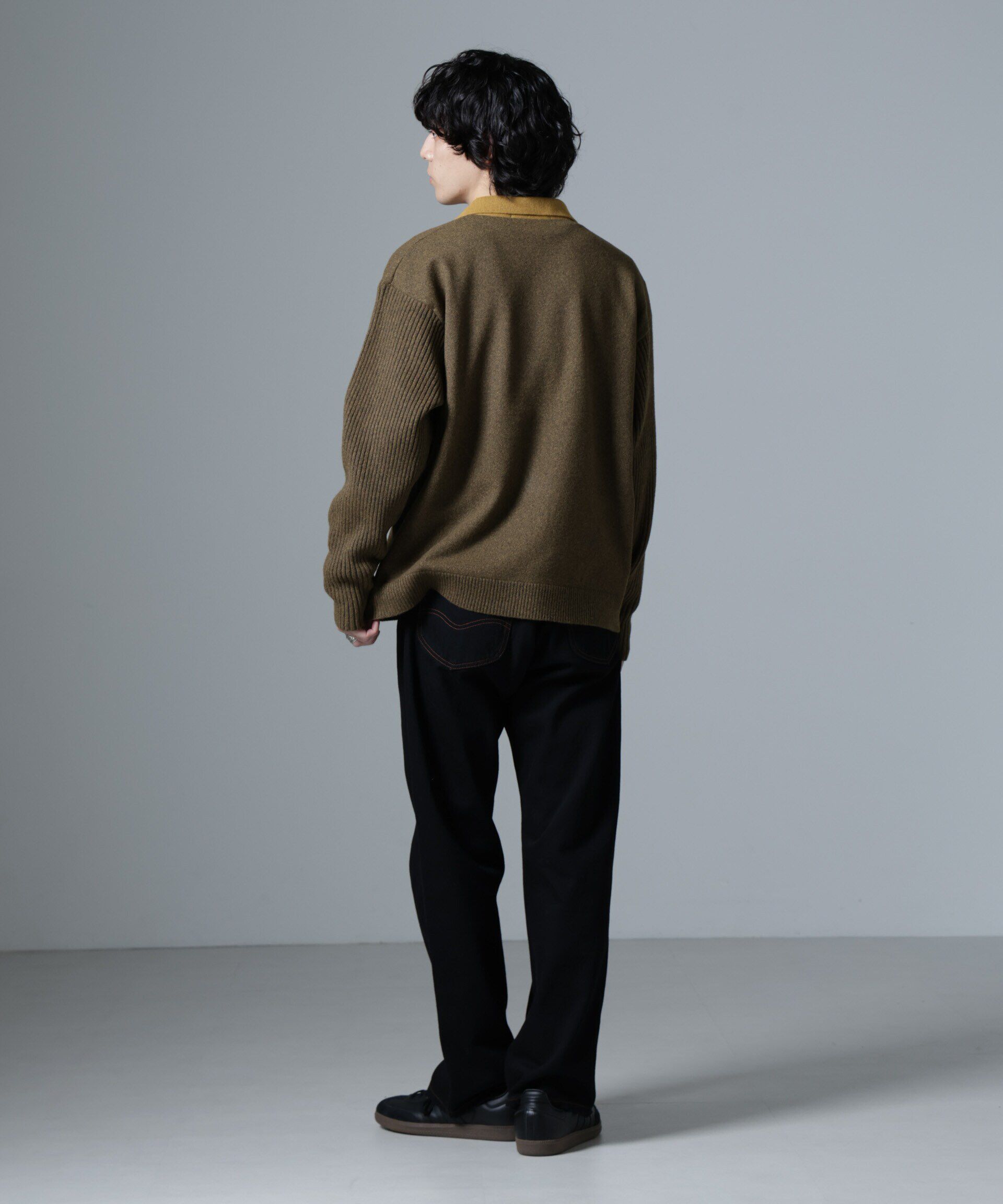 nano･universe「WEB限定/バイカラースキッパーニット」|ニット・セーター|