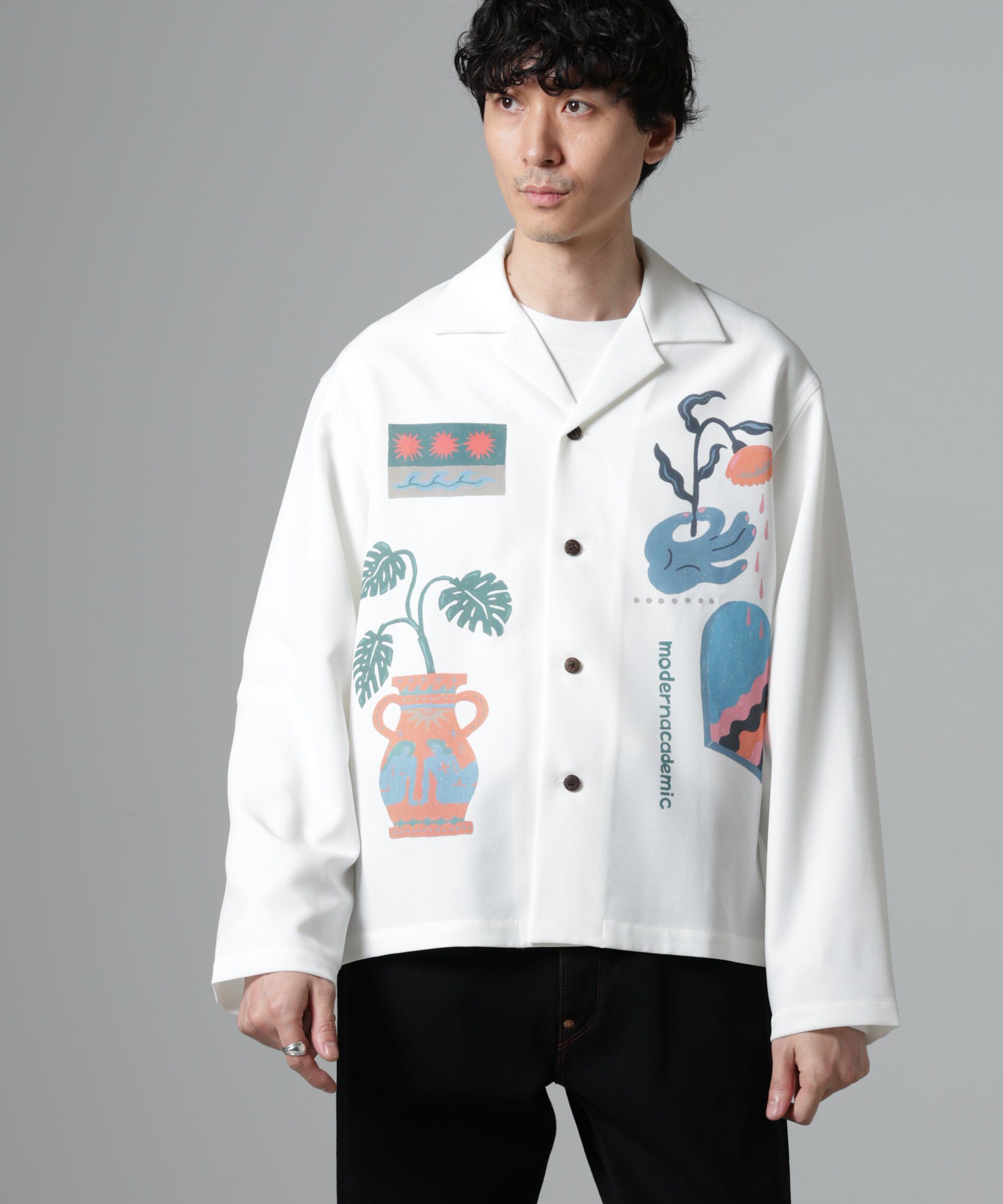 nano･universe「｢Toyameg｣modern academic オールインプリントブルゾン」|シャツ・ブラウス|