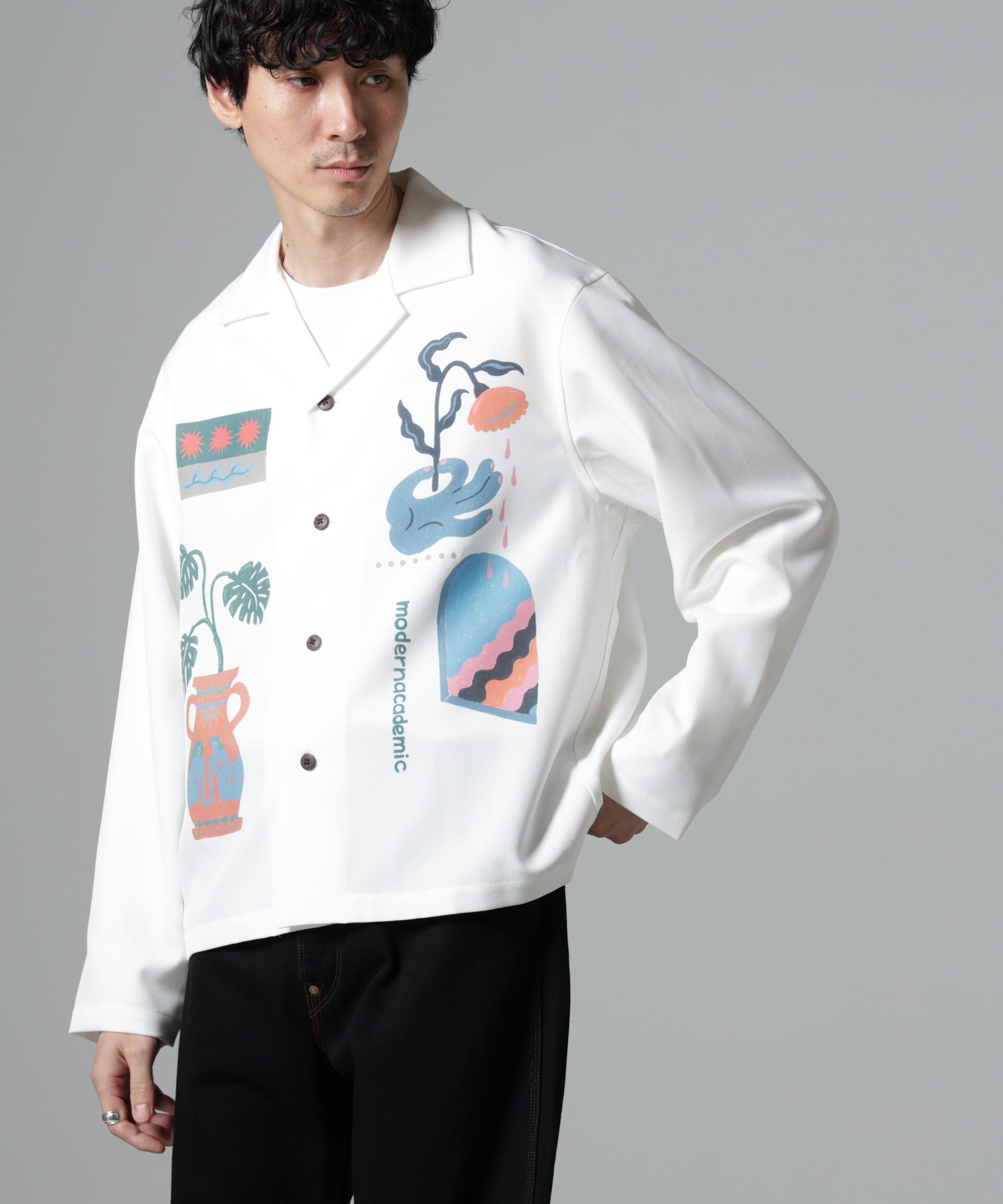 nano･universe「｢Toyameg｣modern academic オールインプリントブルゾン」|シャツ・ブラウス|