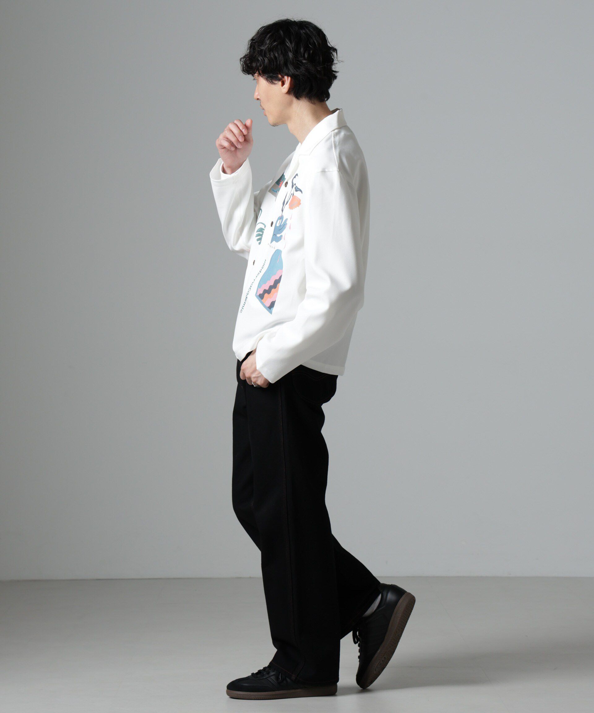 nano･universe「｢Toyameg｣modern academic オールインプリントブルゾン」|シャツ・ブラウス|