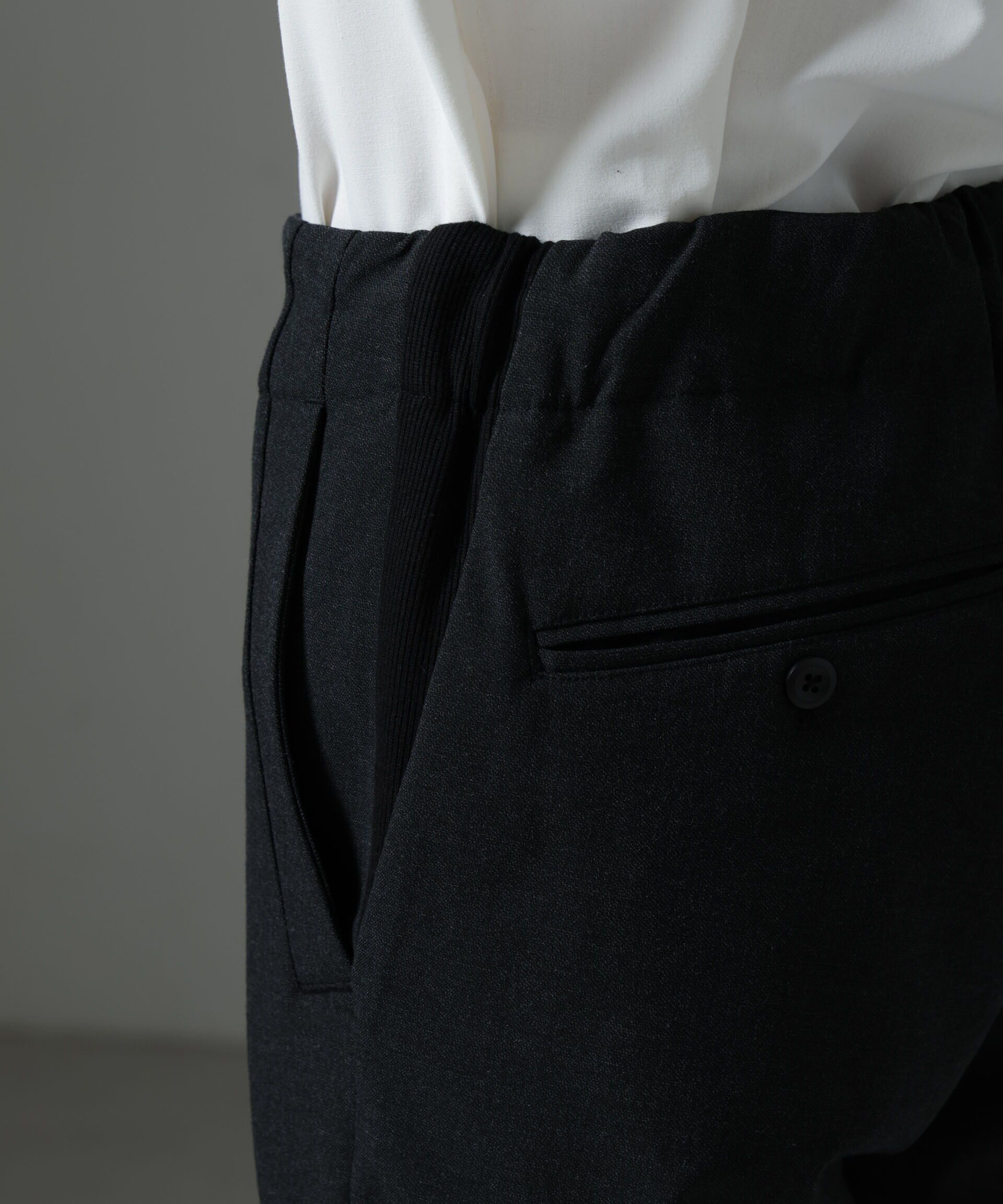 nano･universe「サイドリブストレッチイージーパンツ」|チノ|