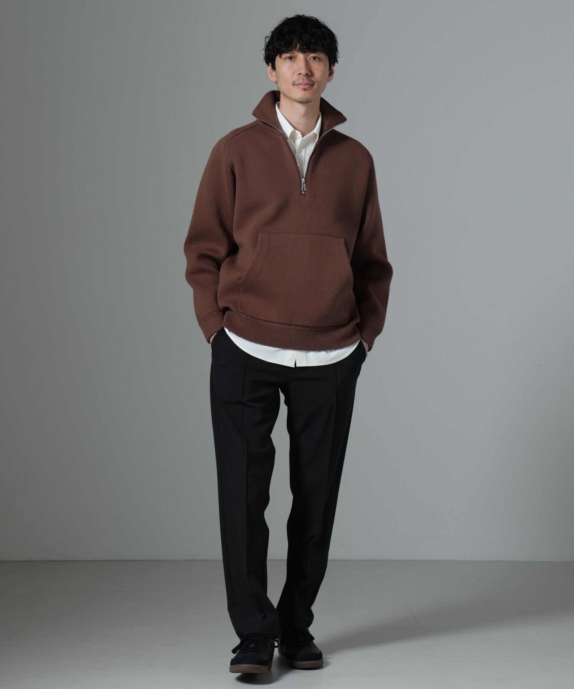 nano･universe「サイドリブストレッチイージーパンツ」|チノ|