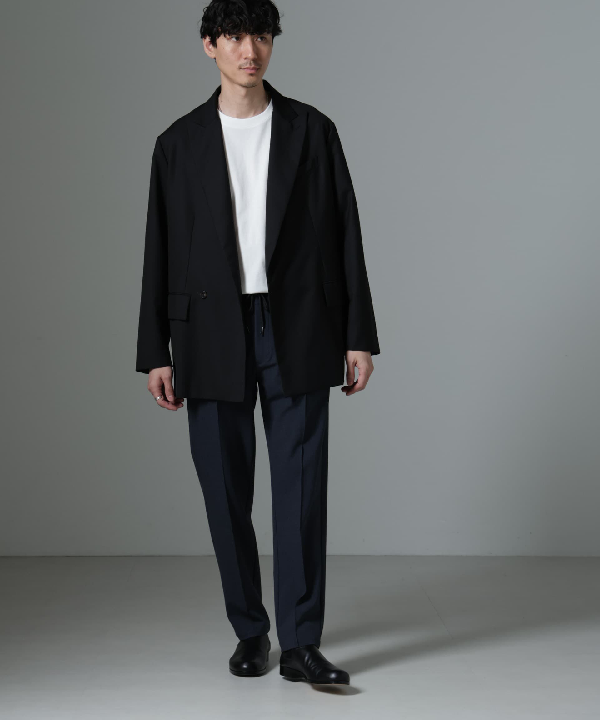 nano･universe「サイドリブストレッチイージーパンツ」|チノ|