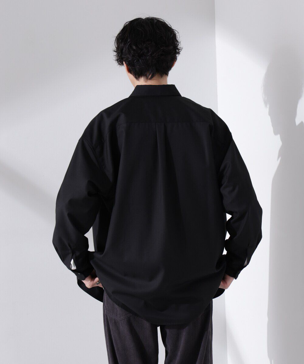 nano･universe「ビッグドレープシャツ 長袖」|シャツ・ブラウス|