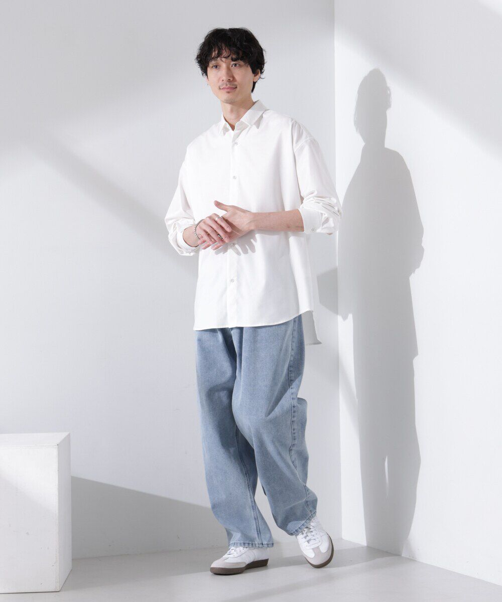 nano･universe「ビッグドレープシャツ 長袖」|シャツ・ブラウス|