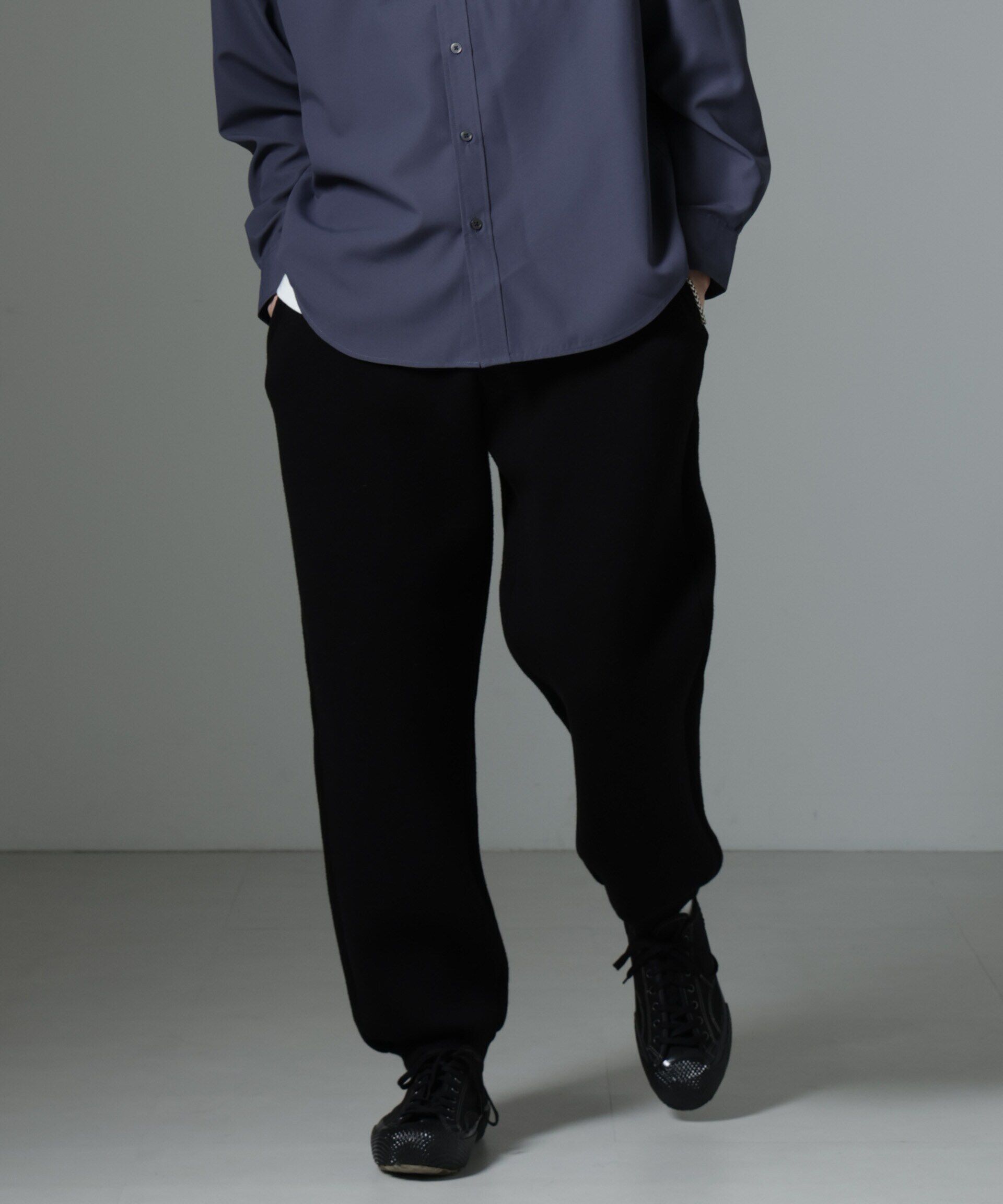 nano･universe「ダブルニットコジートレーナーパンツ」|ニット・セーター|