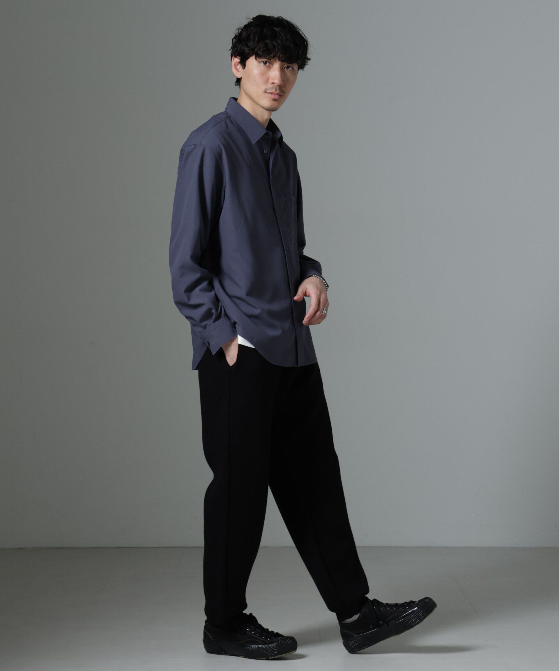 nano･universe「ダブルニットコジートレーナーパンツ」|ニット・セーター|