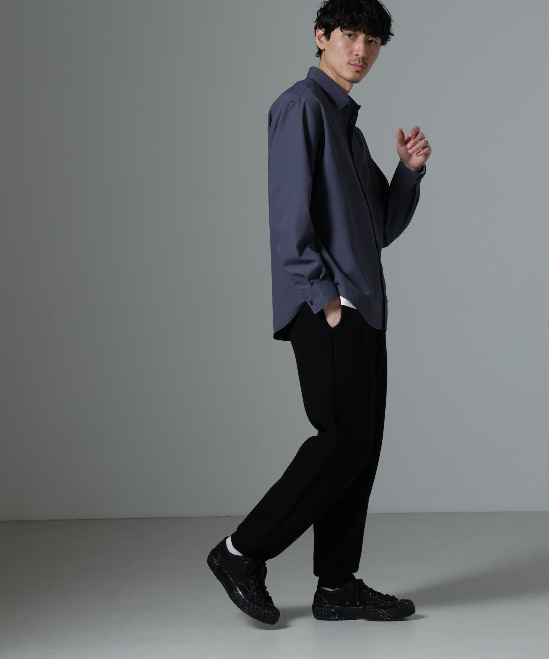 nano･universe「ダブルニットコジートレーナーパンツ」|ニット・セーター|