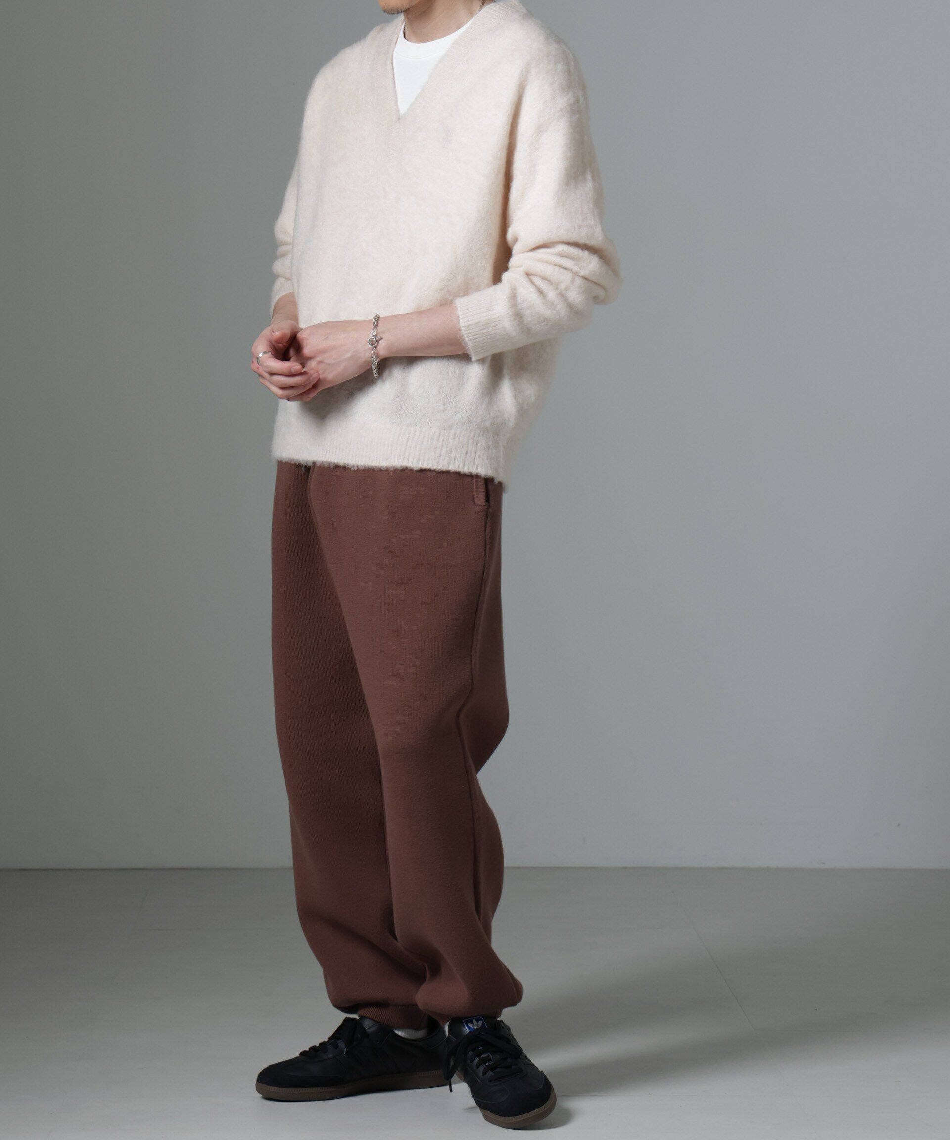 nano･universe「ダブルニットコジートレーナーパンツ」|ニット・セーター|