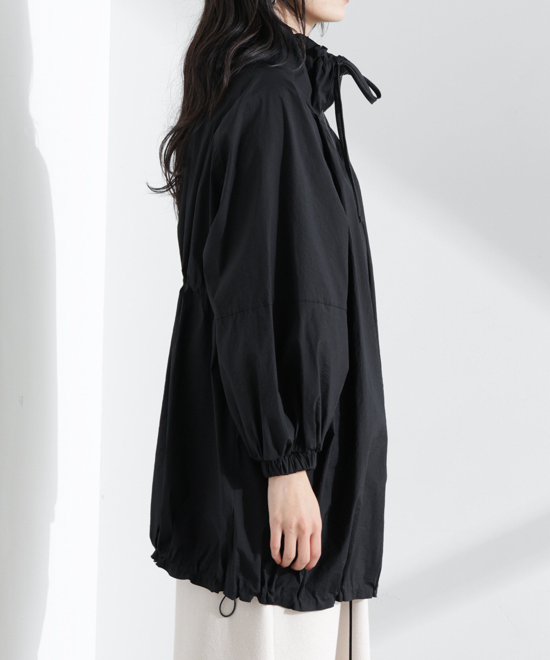 nano･universe「ナイロンワッシャーオーバーサイズライトブルゾン」|ブルゾン・スタジャン|