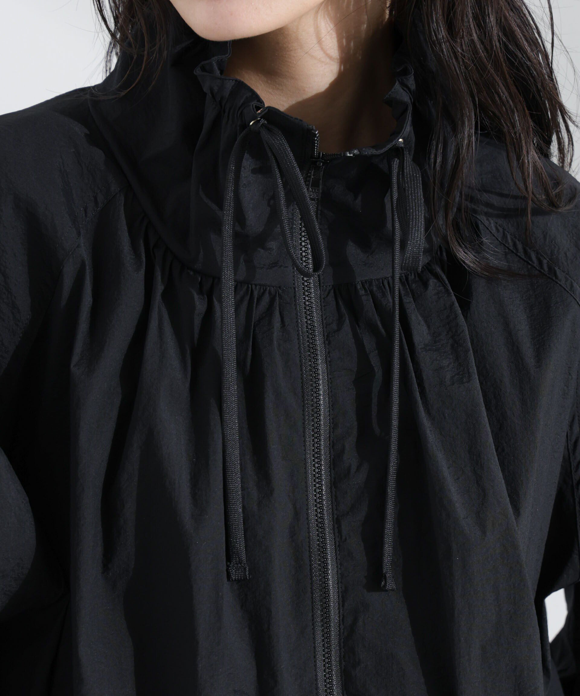 nano･universe「ナイロンワッシャーオーバーサイズライトブルゾン」|ブルゾン・スタジャン|