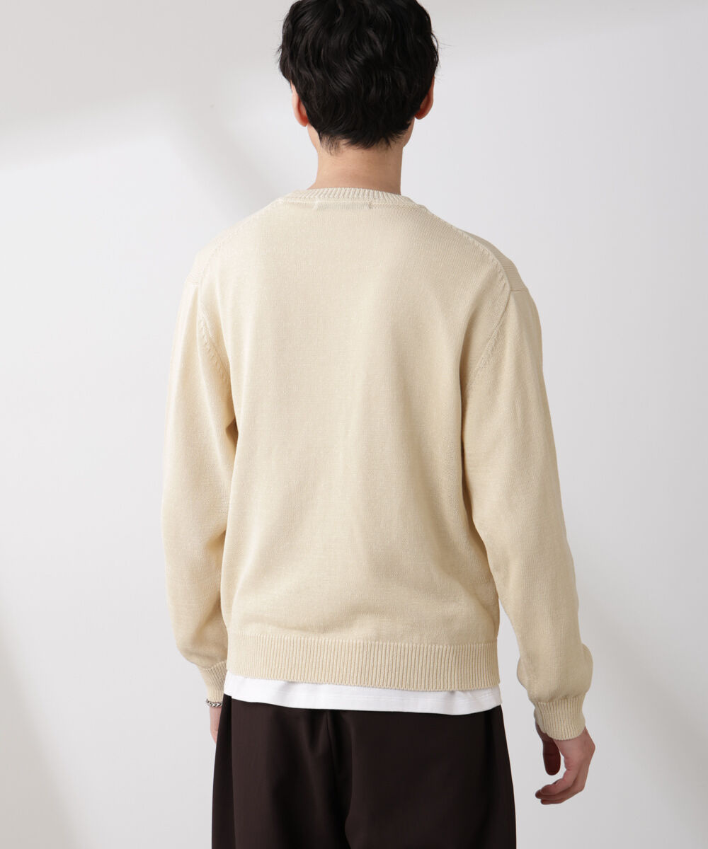 nano･universe「クルーネック シアーニット」|ニット・セーター|