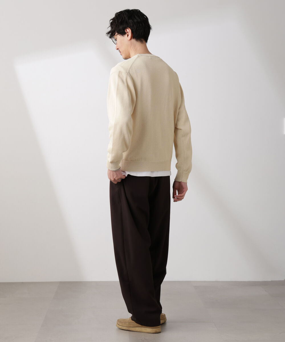 nano･universe「クルーネック シアーニット」|ニット・セーター|