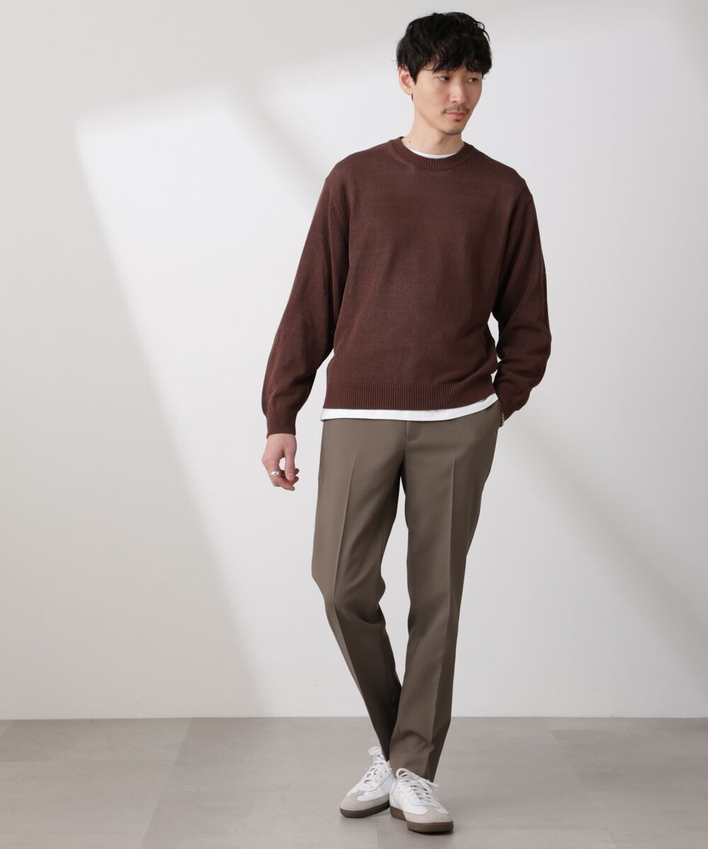 nano･universe「クルーネック シアーニット」|ニット・セーター|