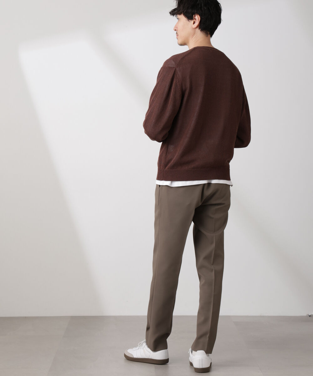 nano･universe「クルーネック シアーニット」|ニット・セーター|