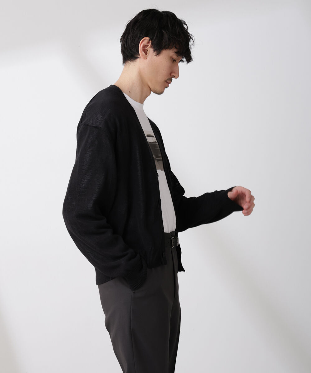 nano･universe「シアーニットカーディガン」|ニット・セーター|