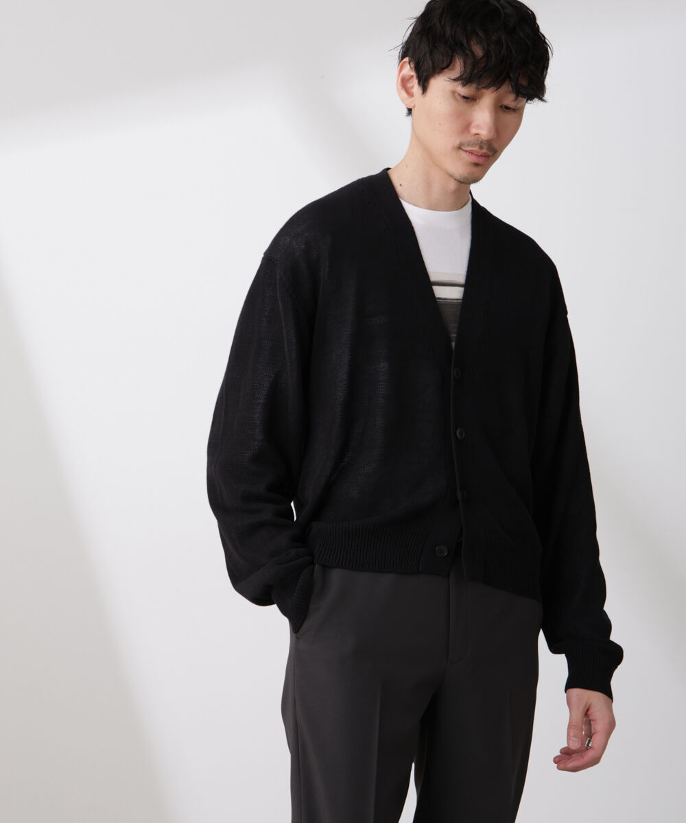 nano･universe「シアーニットカーディガン」|ニット・セーター|