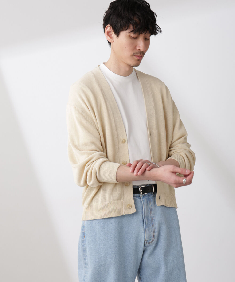 nano･universe「シアーニットカーディガン」|ニット・セーター|