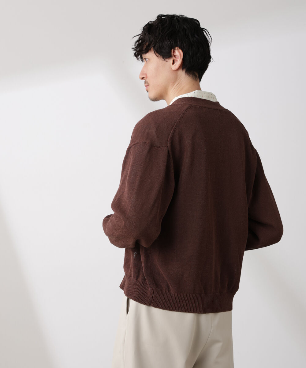 nano･universe「シアーニットカーディガン」|ニット・セーター|