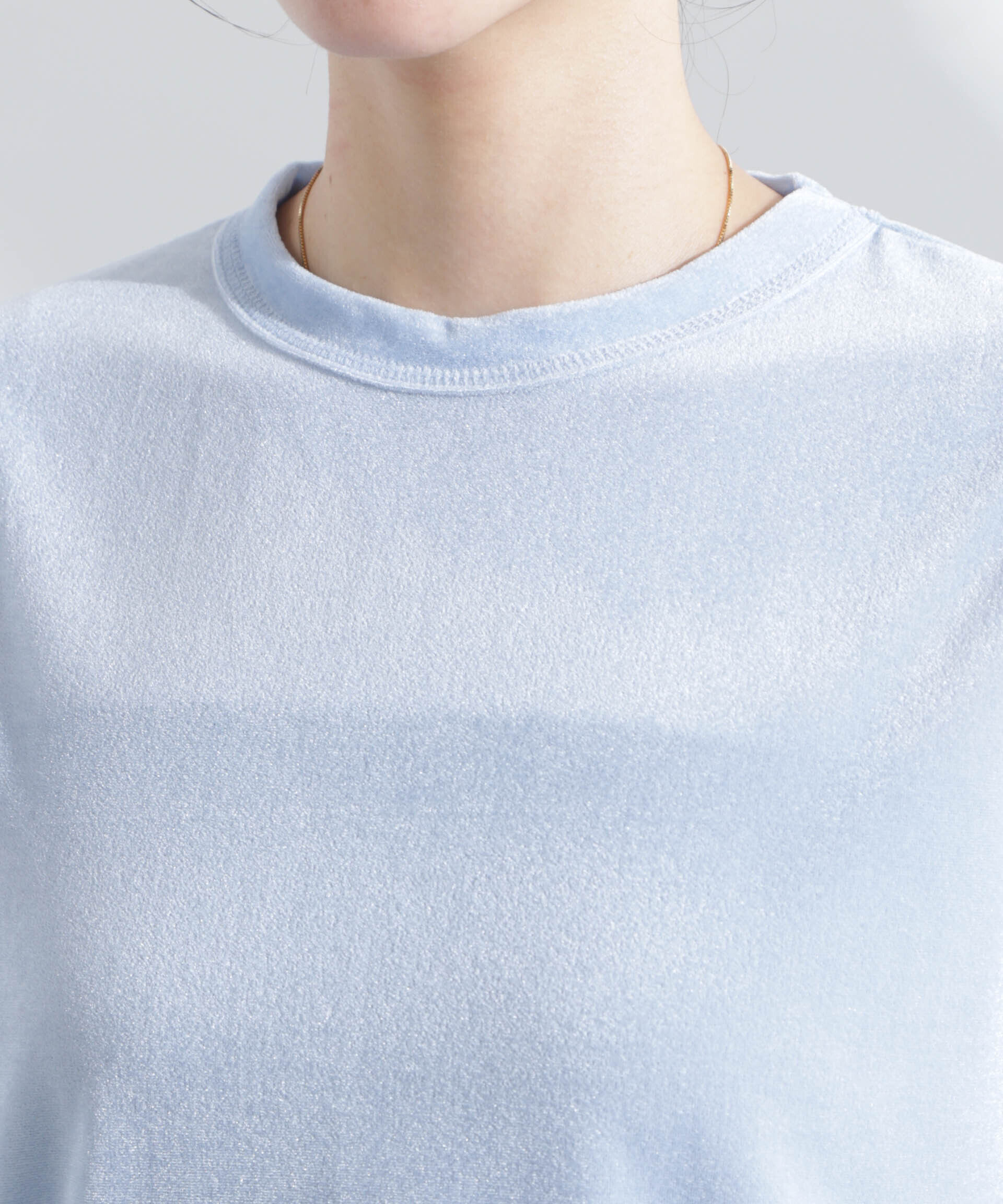 nano･universe「シアーベロアコンパクトTシャツ」|Tシャツ・カットソー|