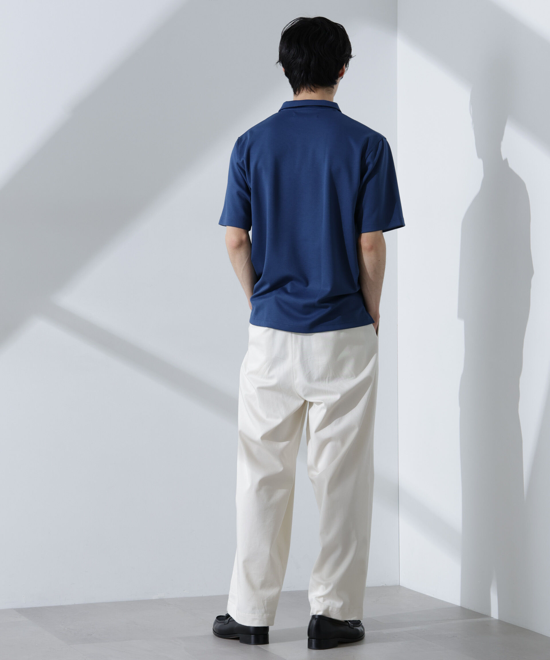 nano･universe「Pe/Ry鹿の子ポロシャツ 半袖」|Tシャツ・カットソー|