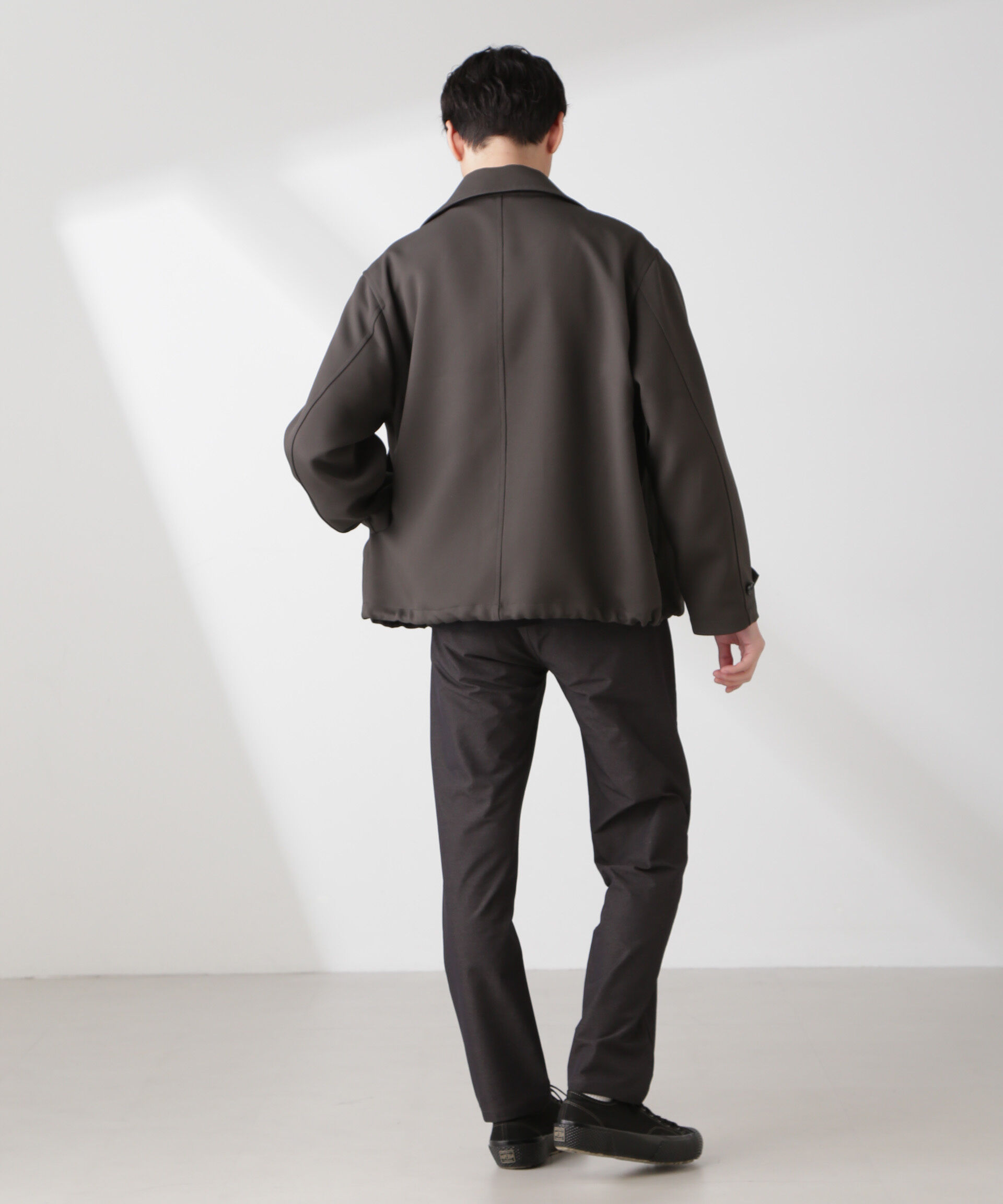 nano･universe「ハイストレッチスポーティーテーパードイージーパンツ」|チノ|