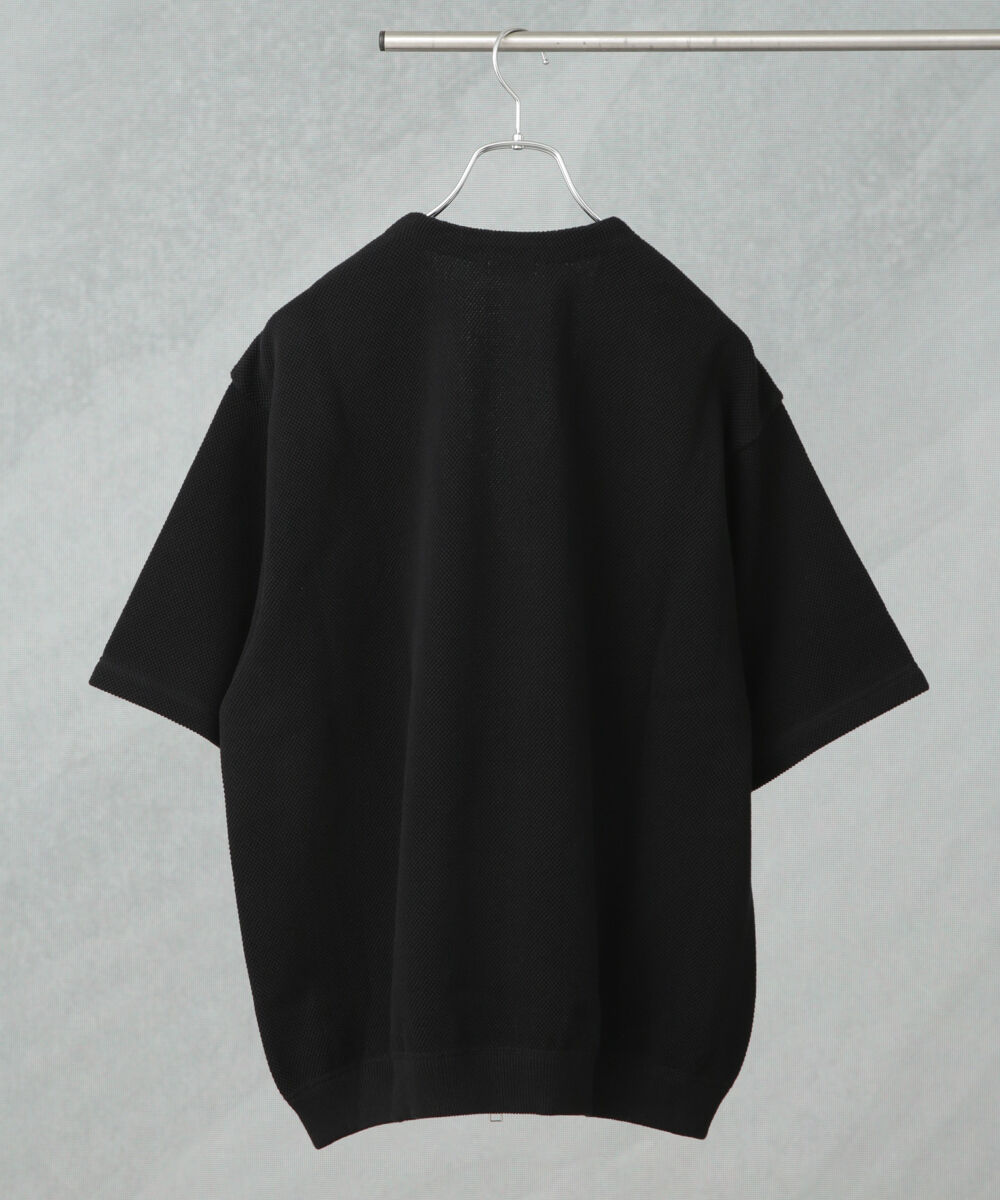 nano･universe「crepuscule/別注 S/S V NECK ZIP CARDIGAN」|ニット・セーター|